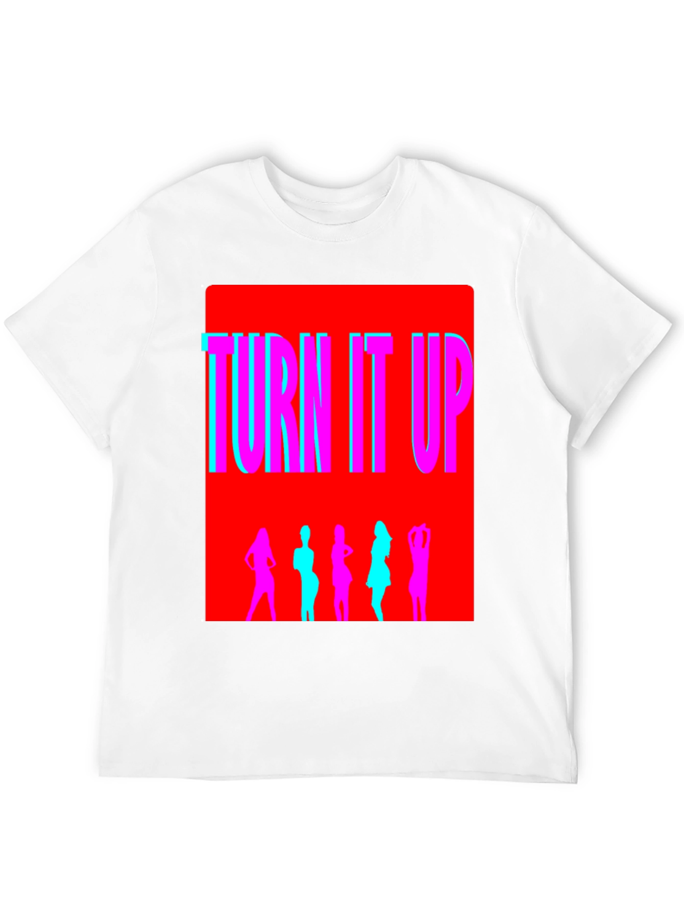 Black Turn It Up Graphic T-Shirt view 12