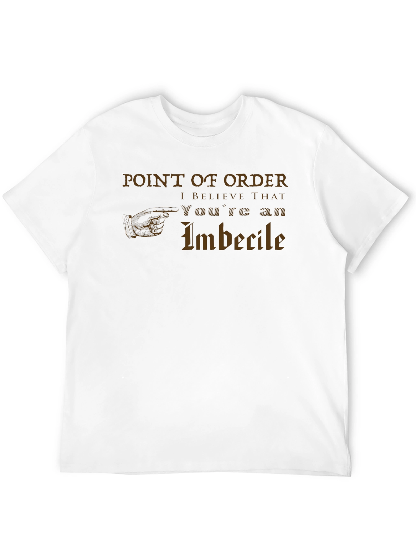 Black Point of Order Funny Sarcastic T-Shirt view 12