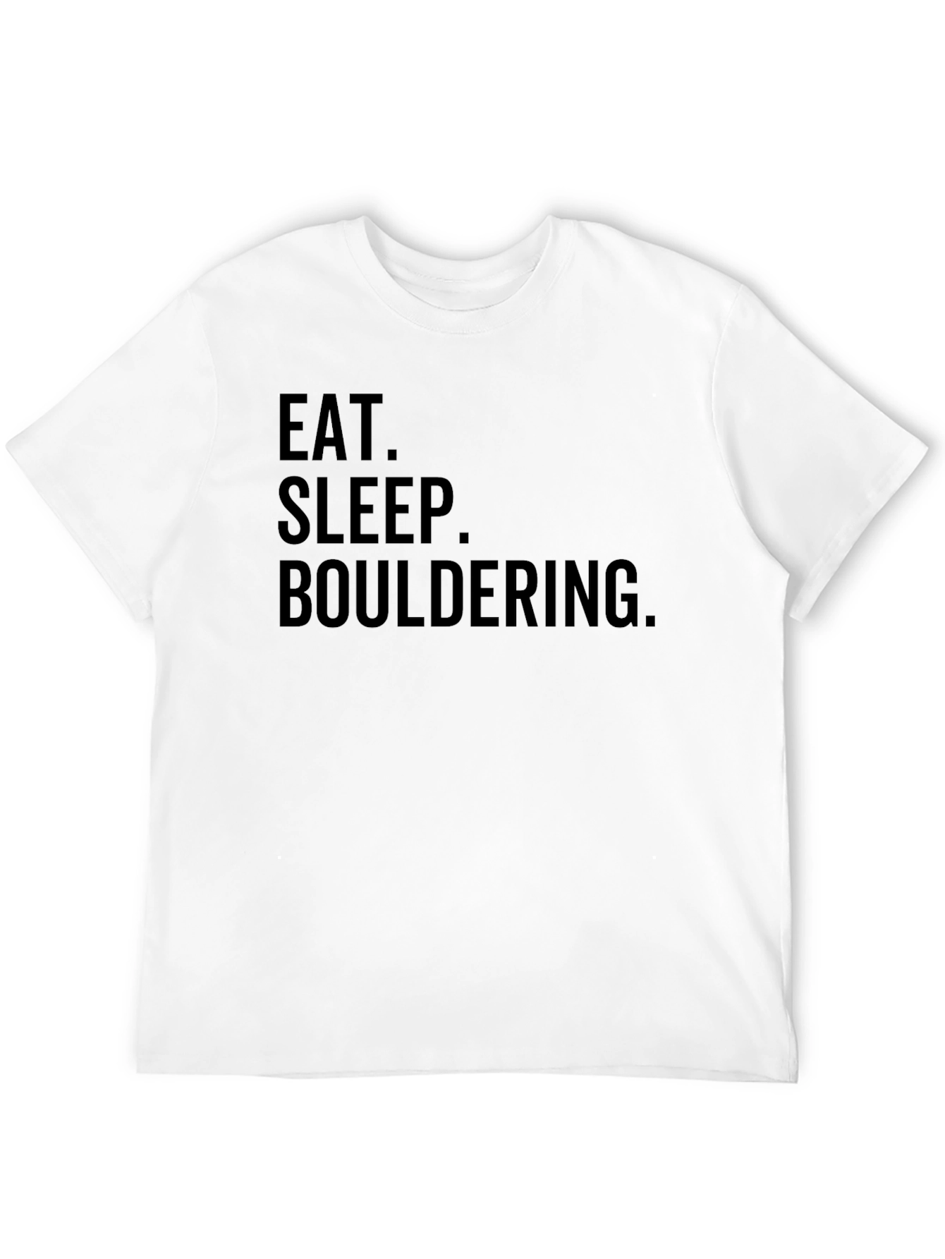 Black Eat Sleep Bouldering Tee - Rock Climbing T-Shirt view 12