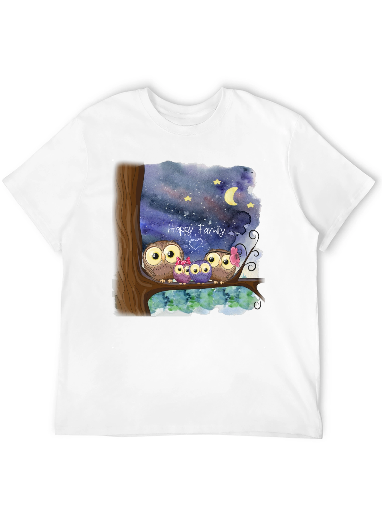Owl Family T-Shirt - Happy Family Tee - 12