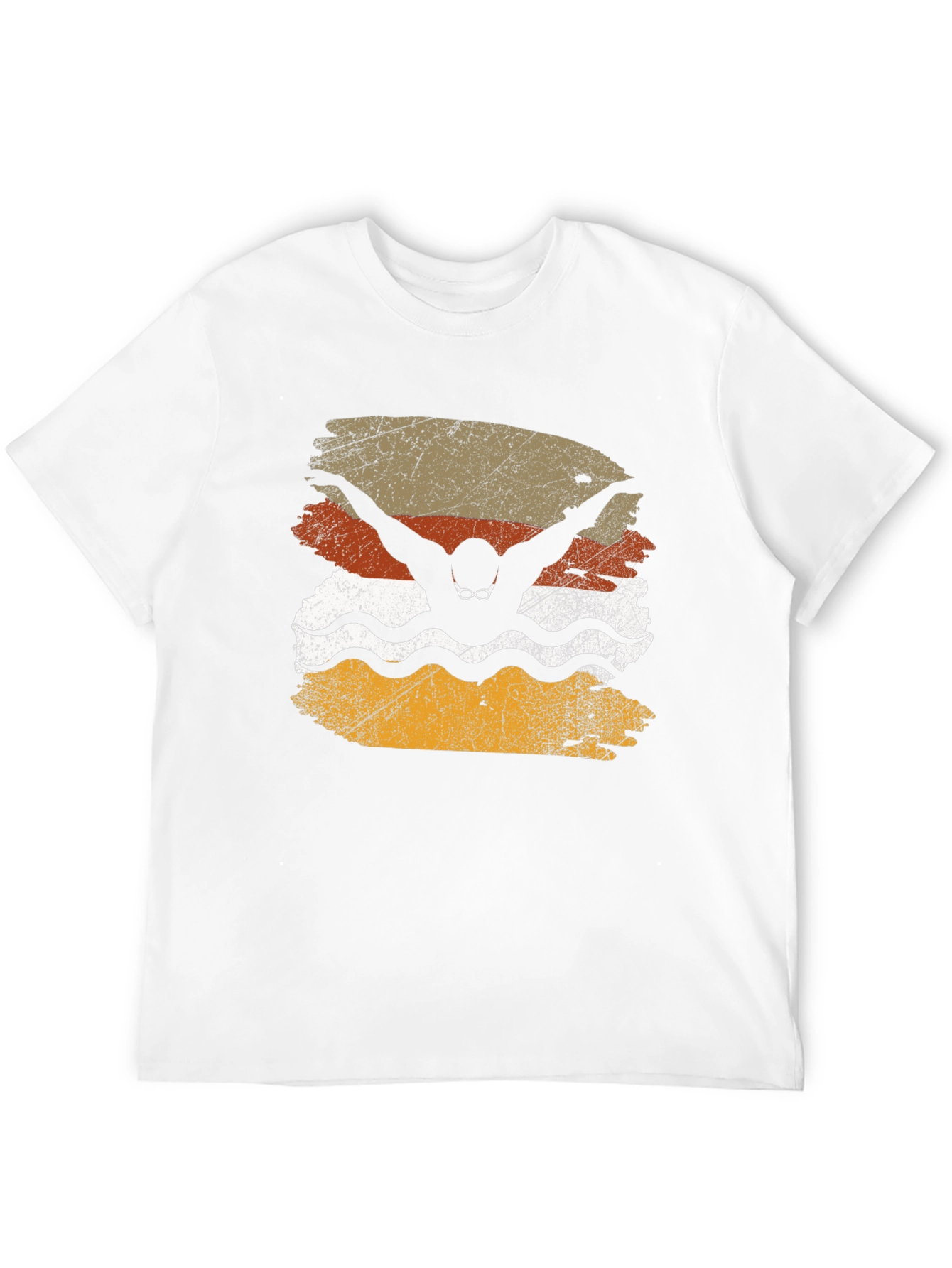 Vintage Swimmer T-Shirt - Black - 12