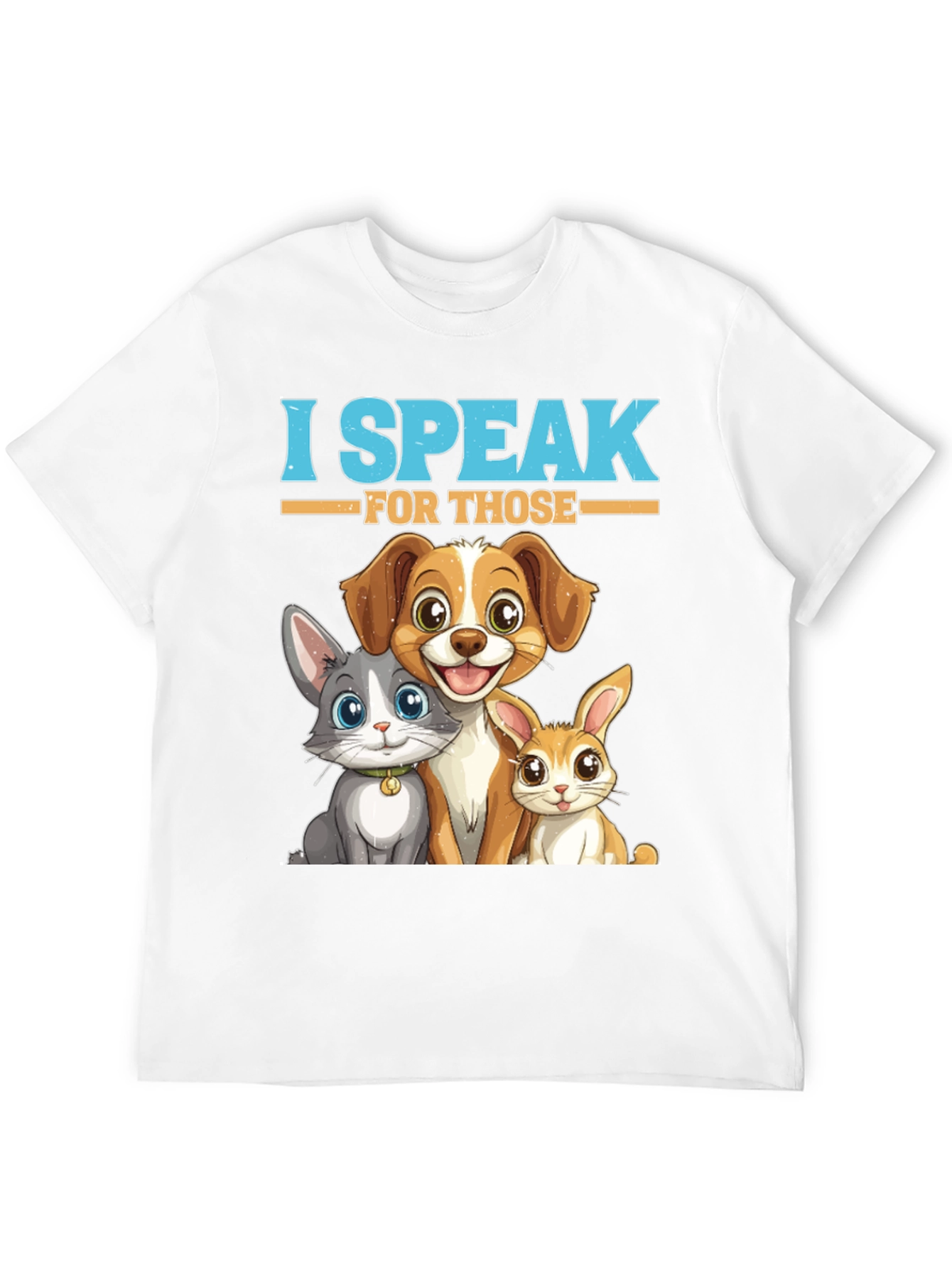 Black I Speak For Those Pet T-Shirt view 12