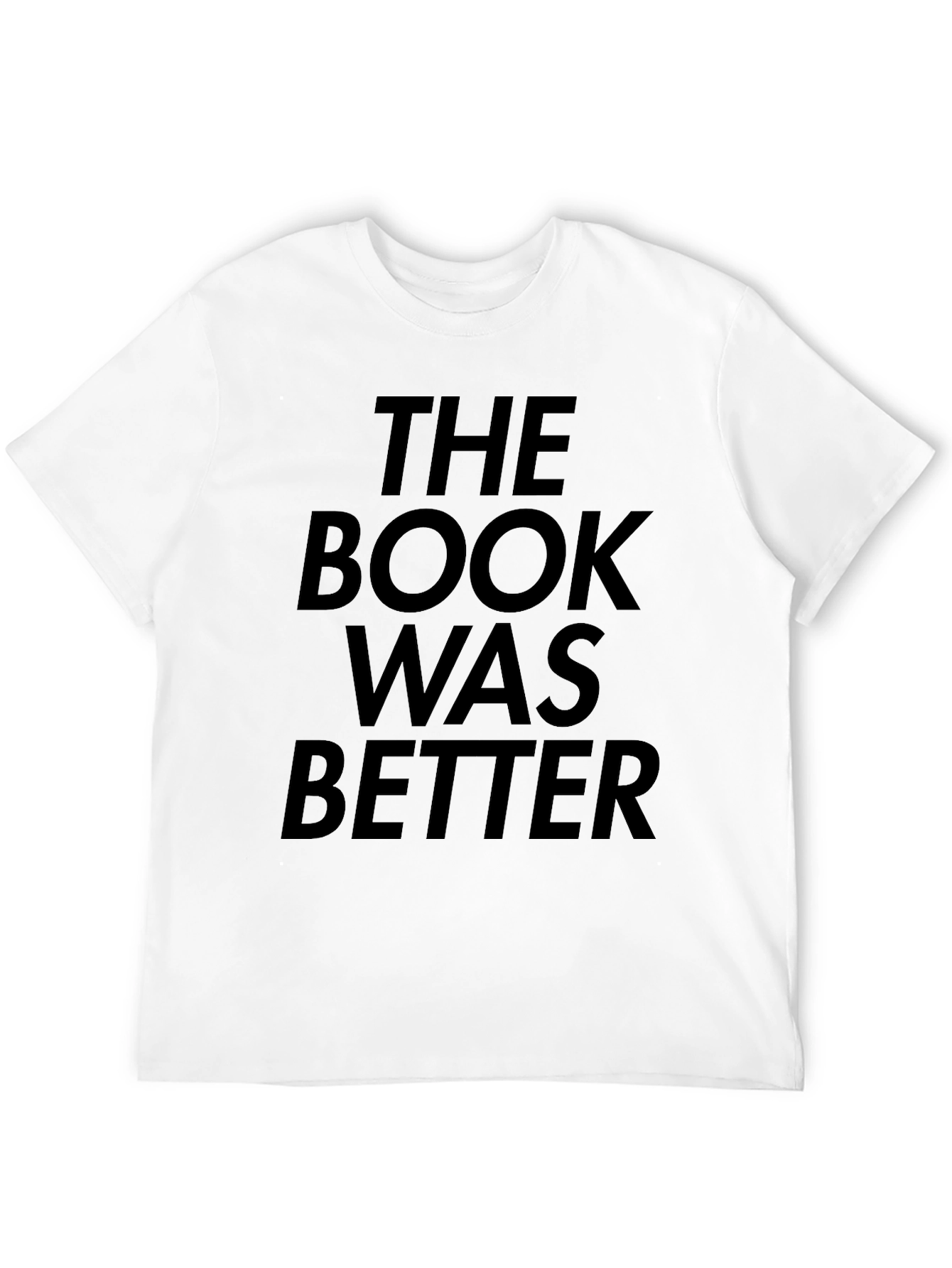 Black The Book Was Better T-Shirt - Black Novelty Tee view 12