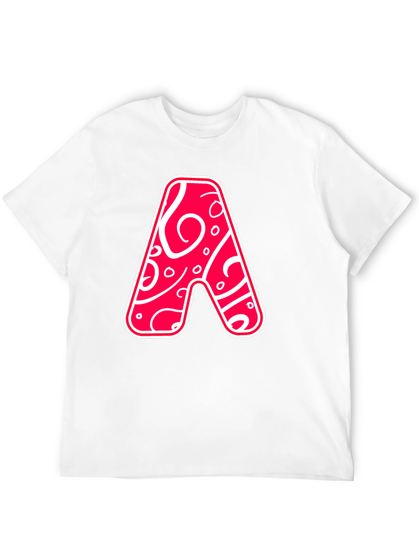 Black Funky Letter A Graphic Tee view 12