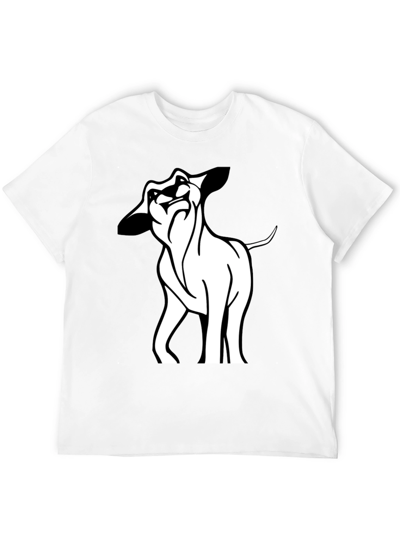 Black Cool Lion Graphic Black T-Shirt view 12