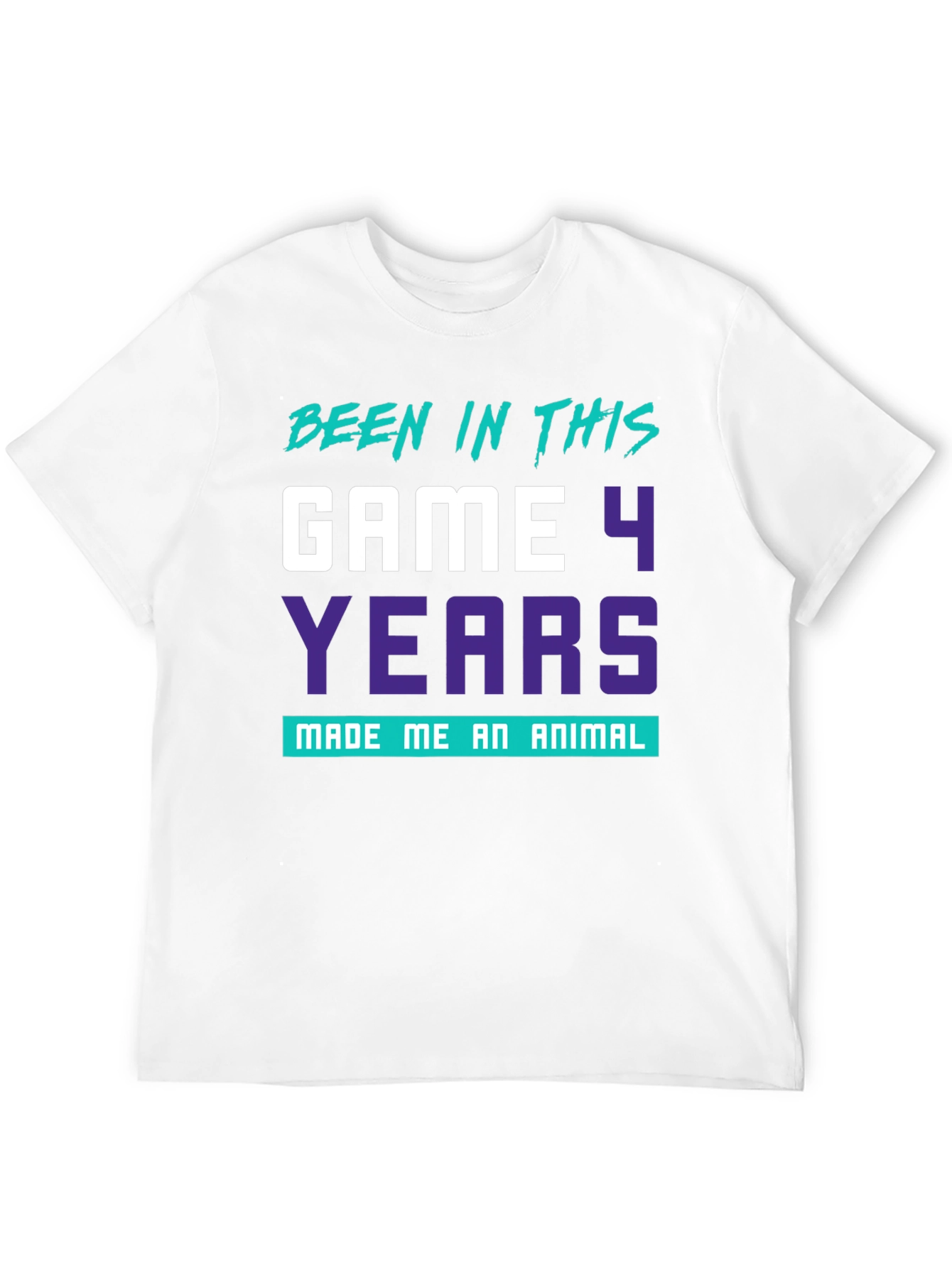 Black Been in This Game 4 Years Funny Graphic Tee view 12