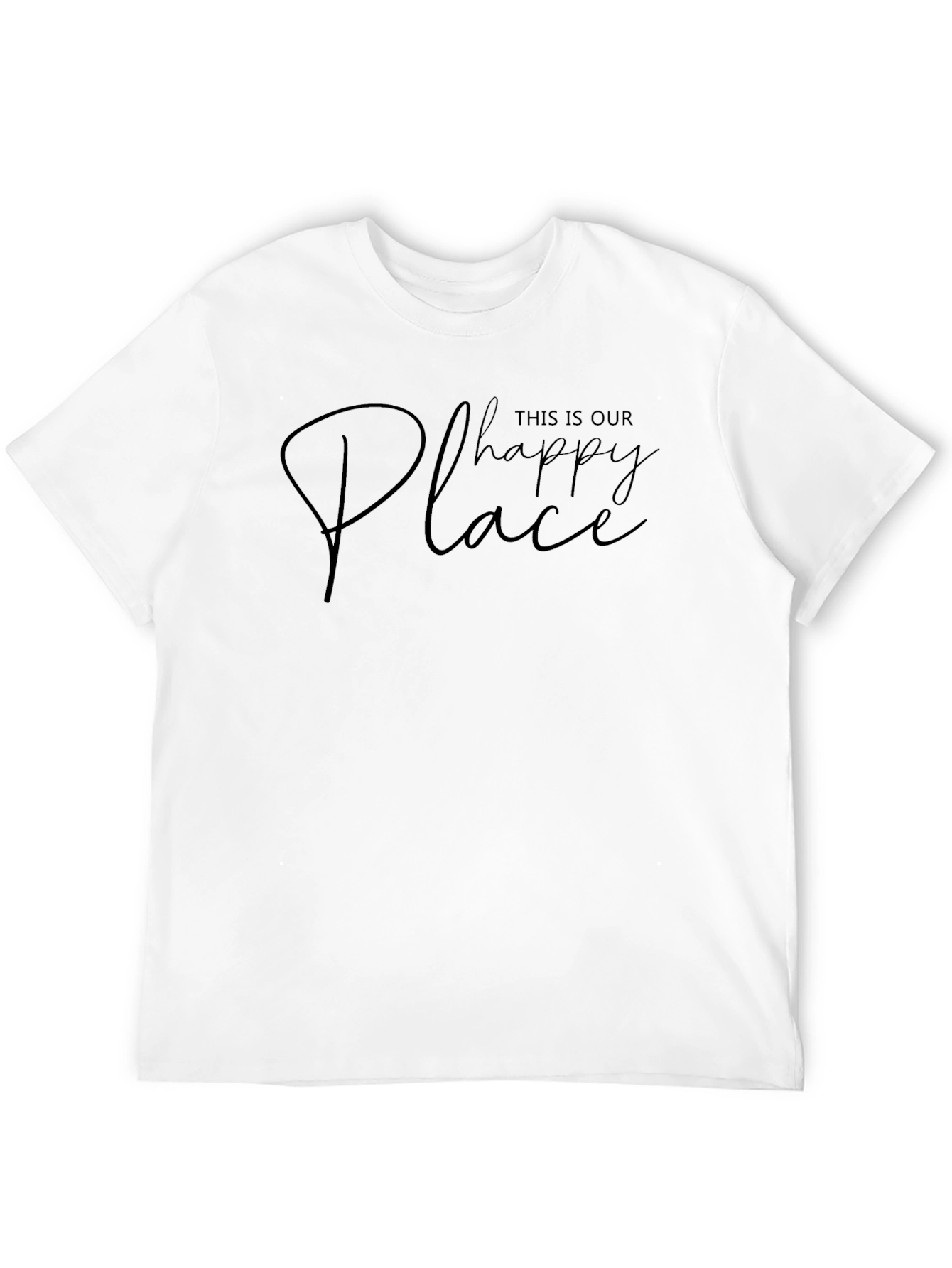 Black This Is Our Happy Place Graphic Tee - Black view 12