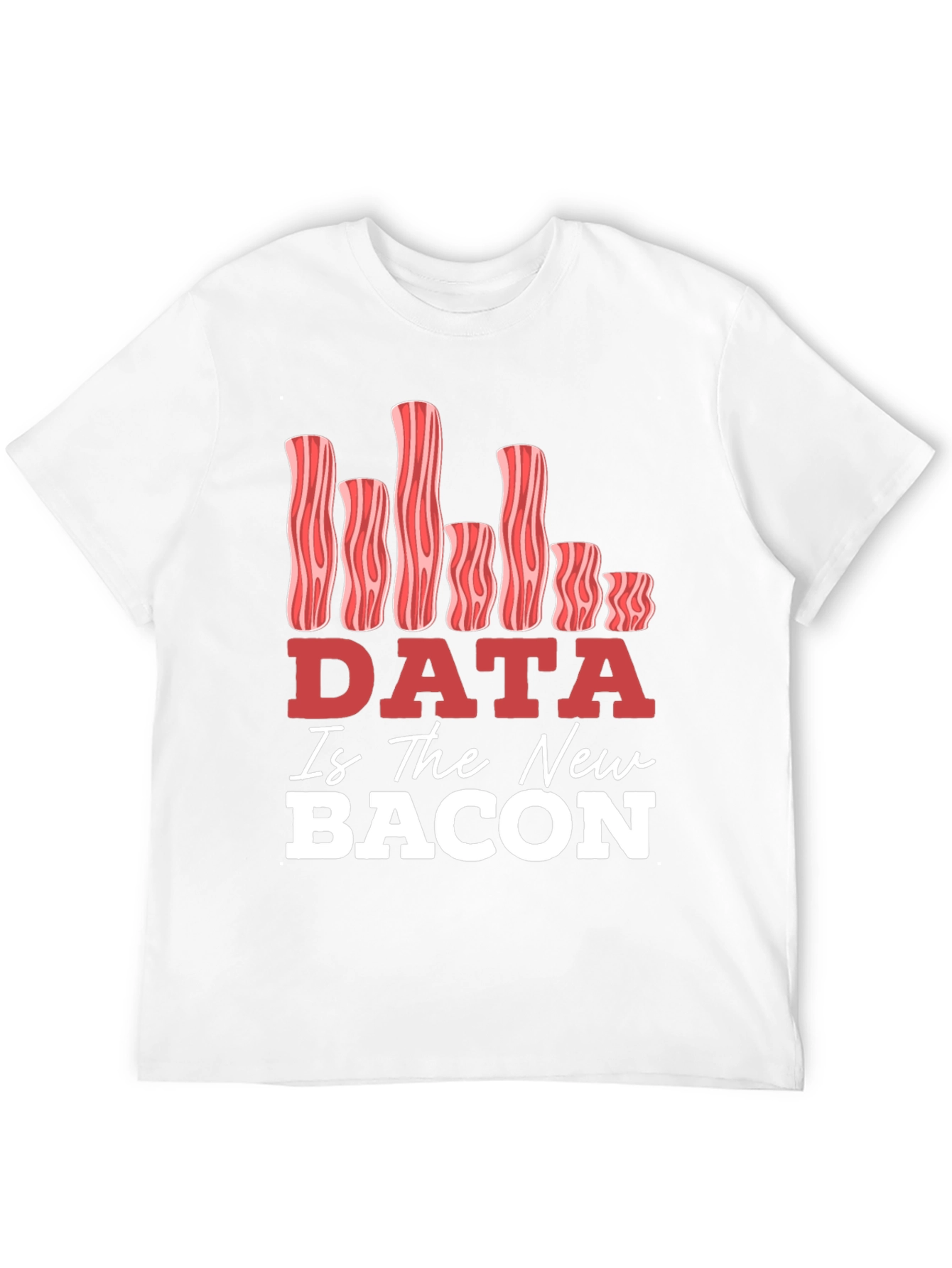 Black Data Is The New Bacon Graphic T-Shirt view 12