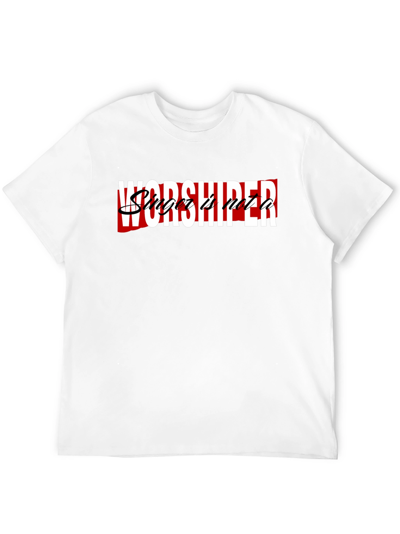 Black Worshiper Singer T-Shirt view 12