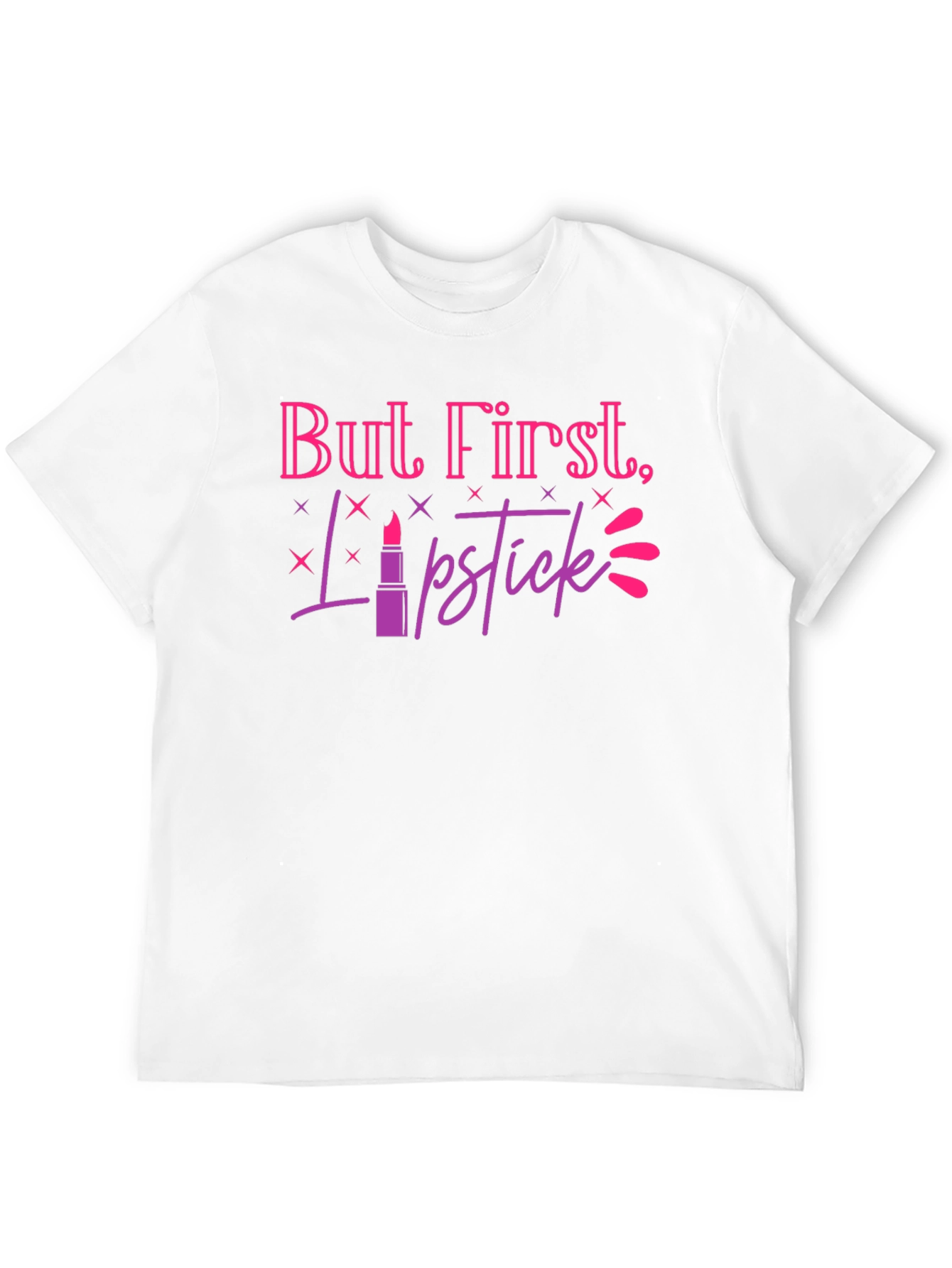 Black But First, Lipstick - Fun Graphic Tee view 12