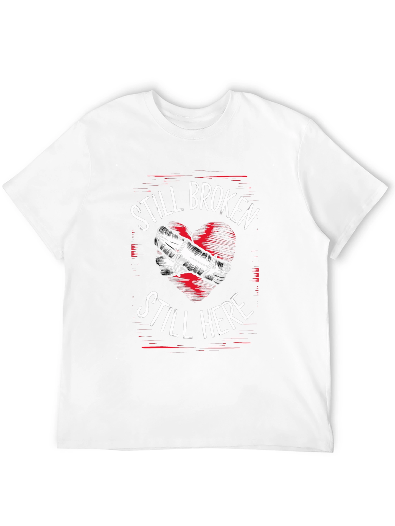 Black Still Broken Still Here Graphic Tee view 12