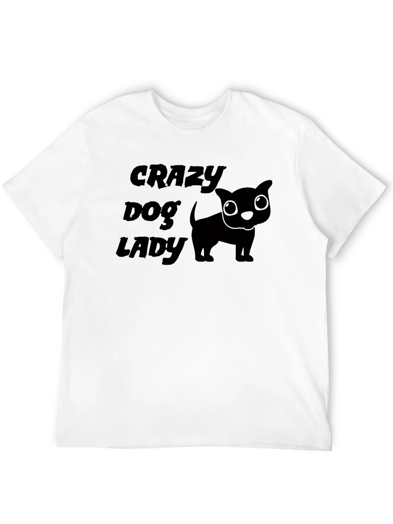 Black Crazy Dog Lady Tee view 12