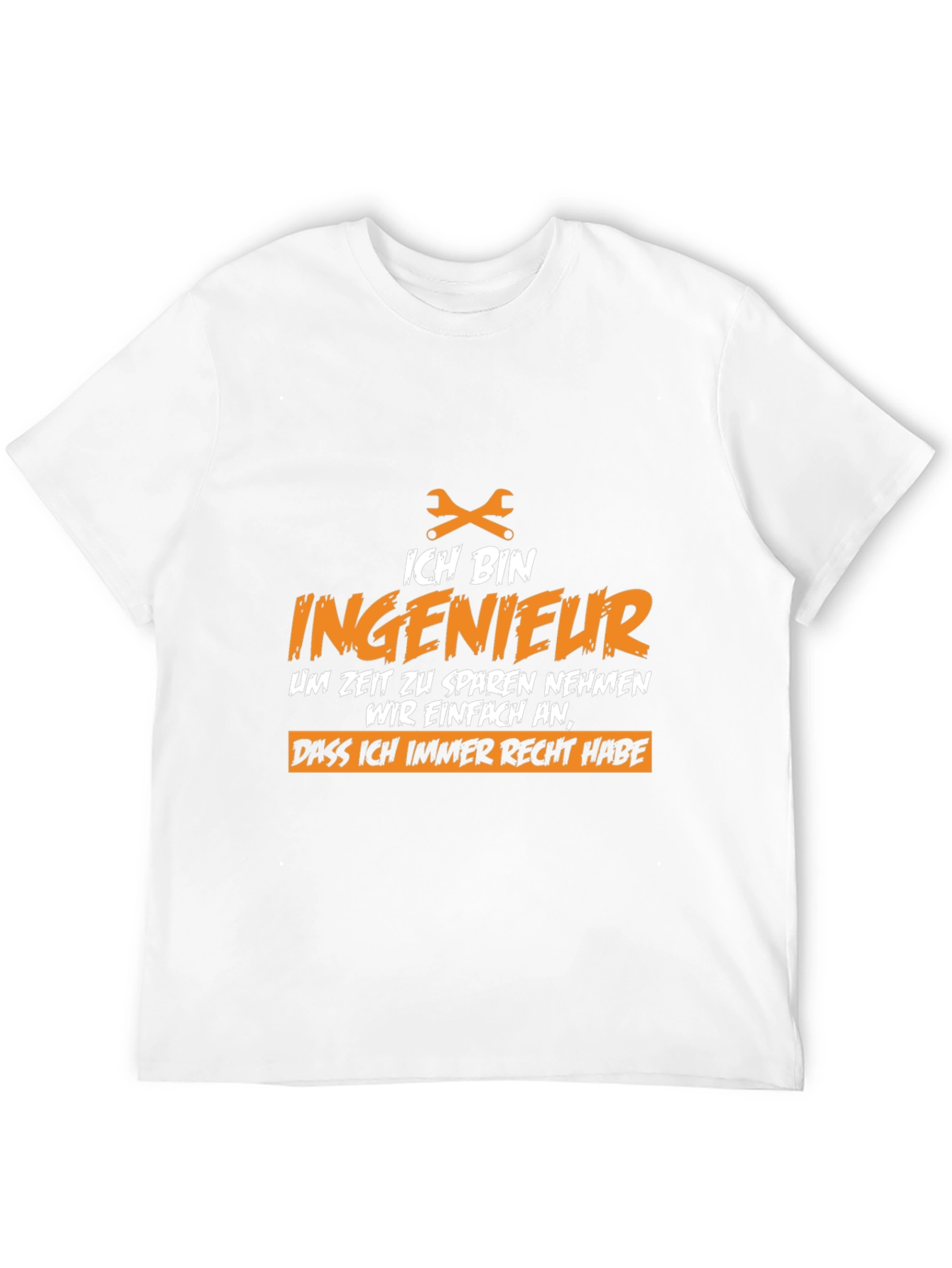 Black Ich Bin Ingenieur T-Shirt - Engineer Humor Tee view 12