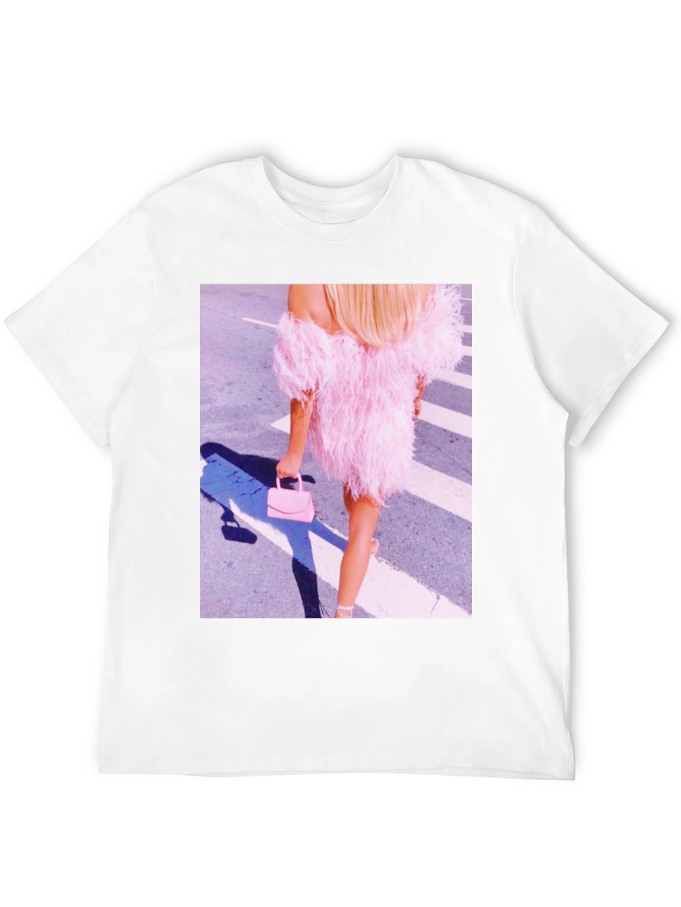 Black Feather Dress Graphic Tee - Stylish & Unique view 12