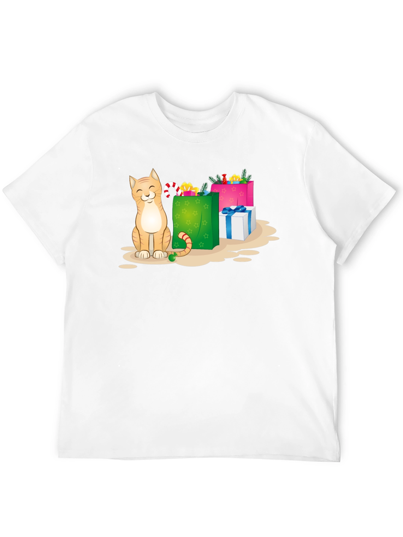 Black Cat Christmas Gift T-Shirt view 12