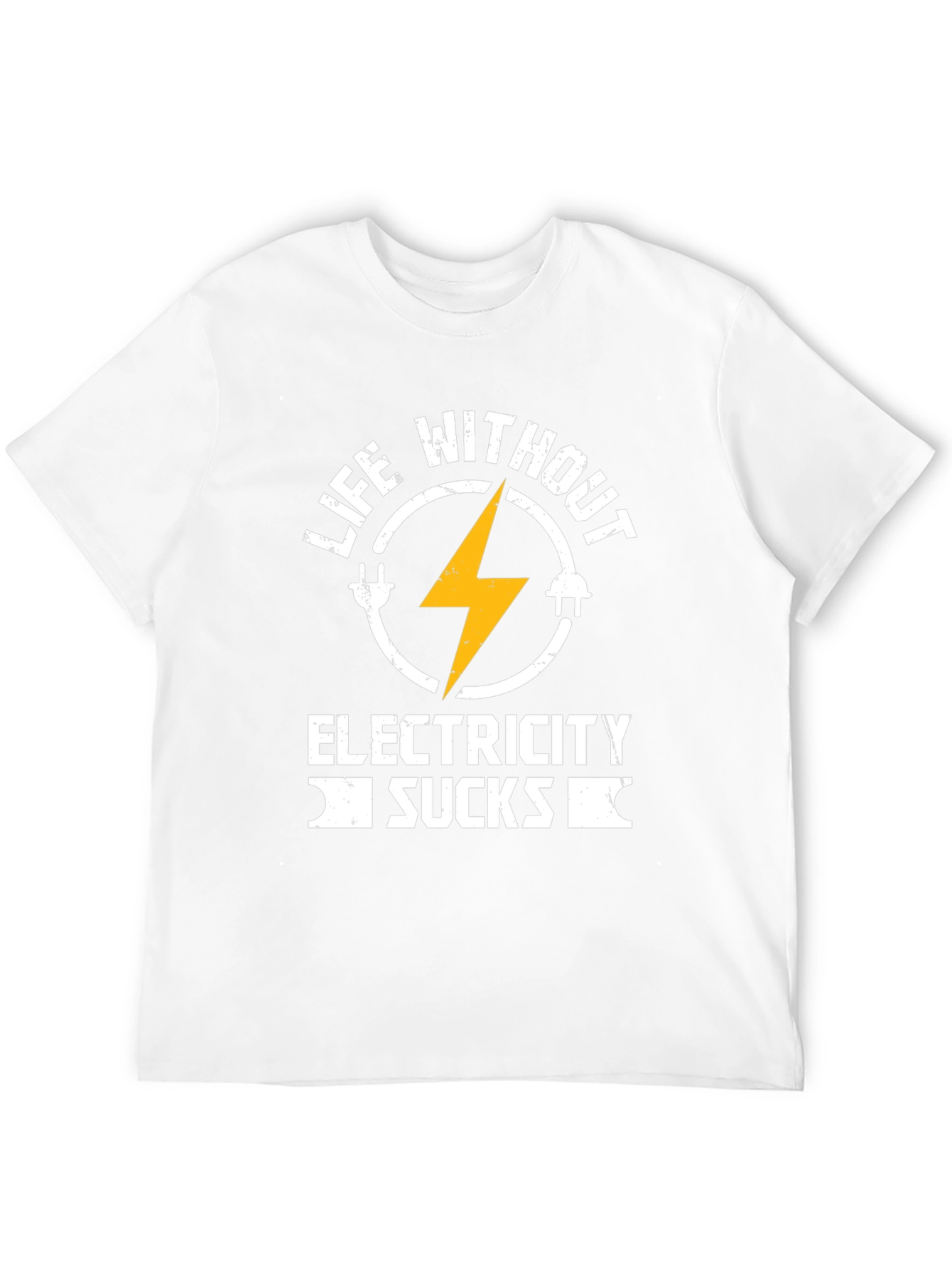 Black Life Without Electricity Sucks T-Shirt view 12