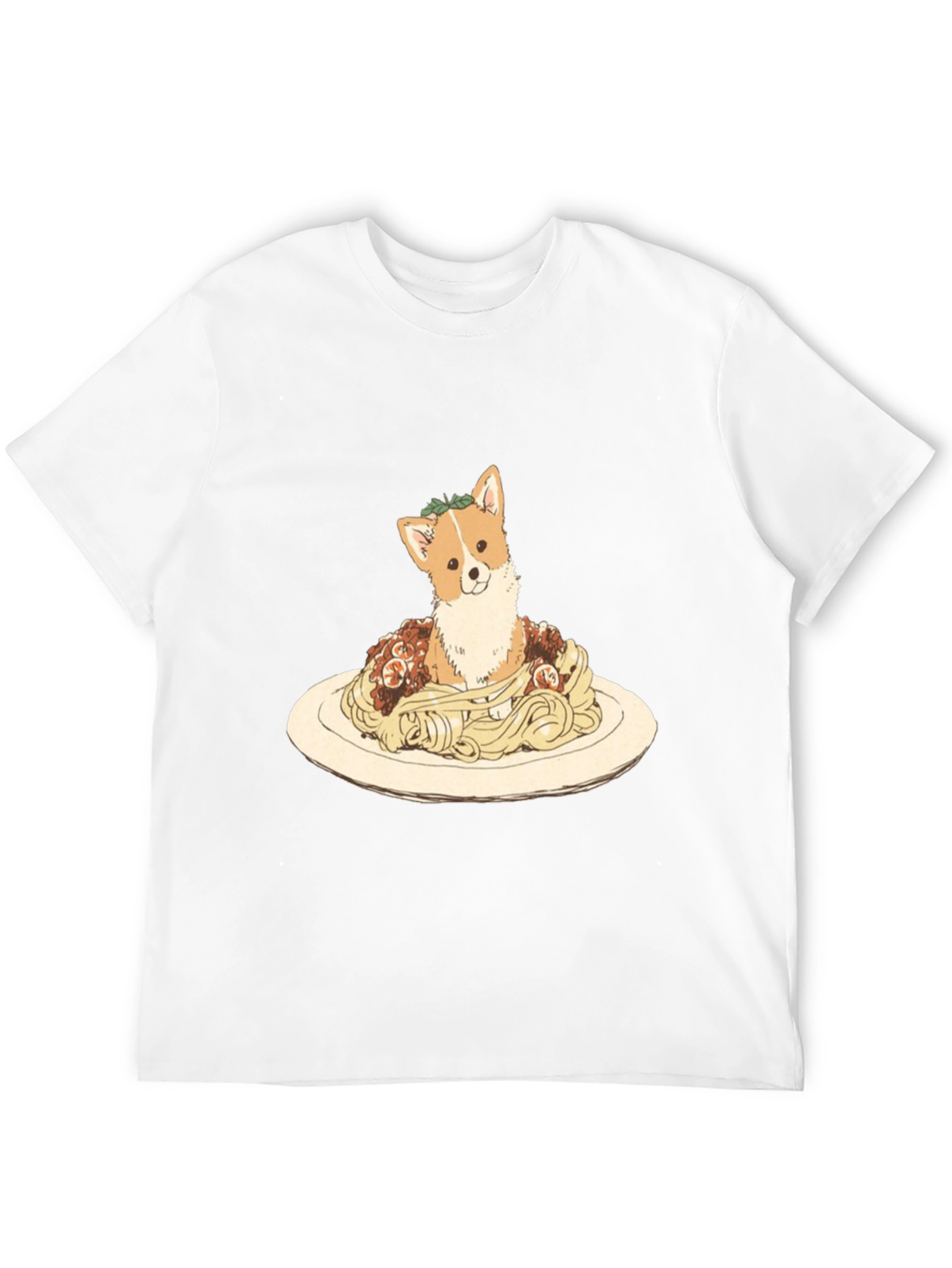 Black Corgi Spaghetti Graphic Tee view 12