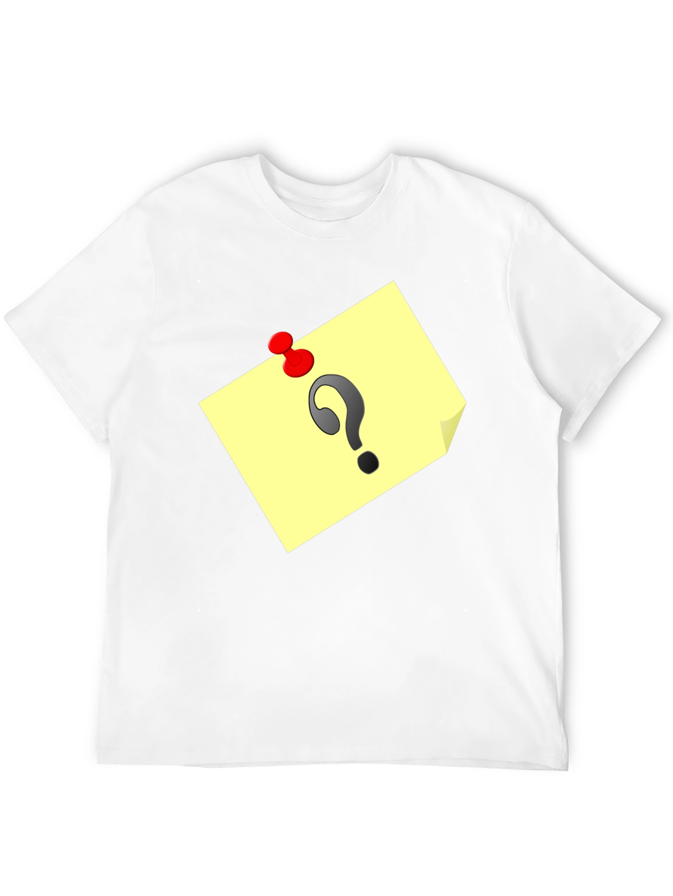 Black Question Mark Note Tee - Mystery & Intrigue view 12