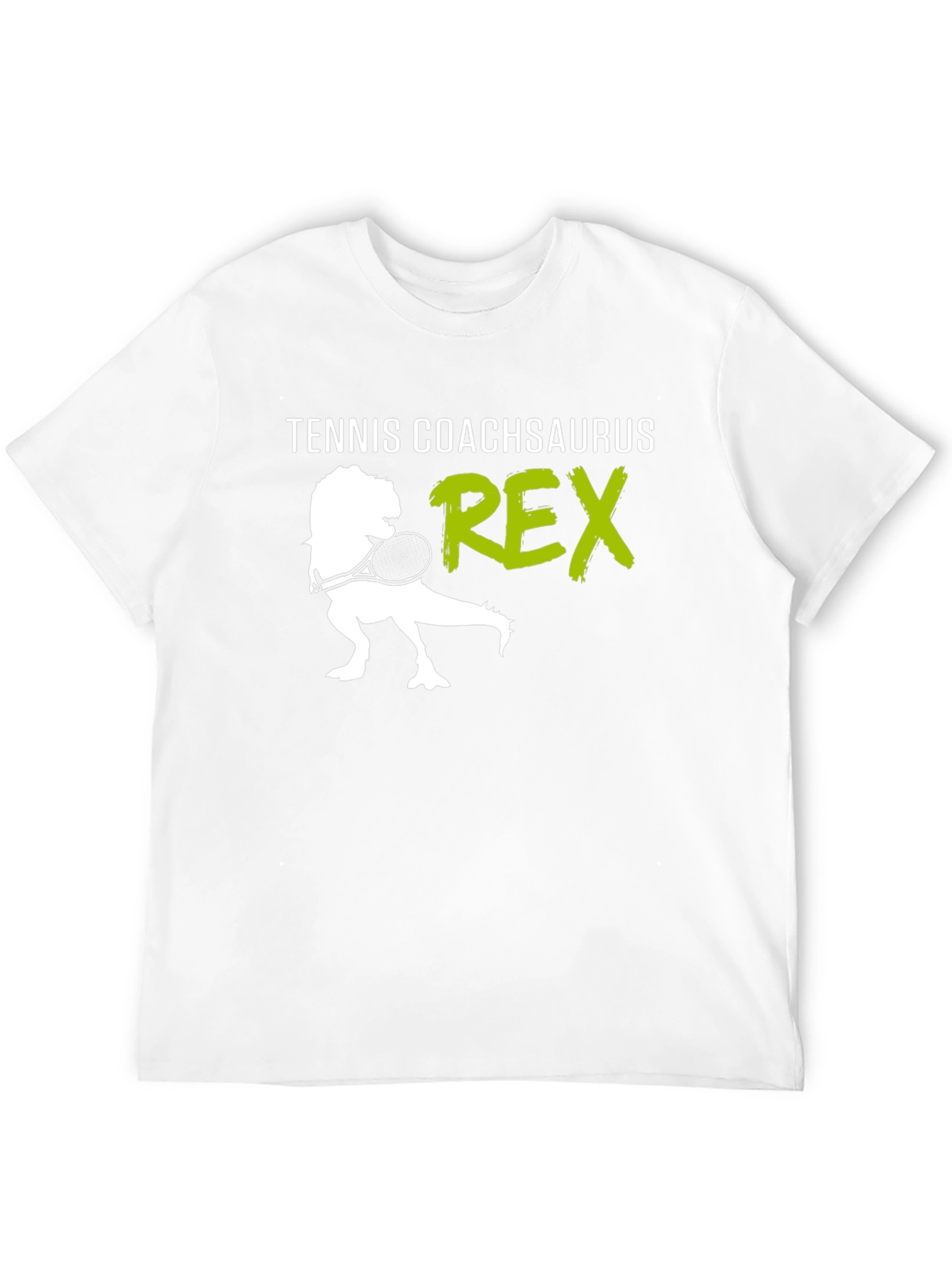 Black Tennis Coach T-Rex Graphic Tee view 12
