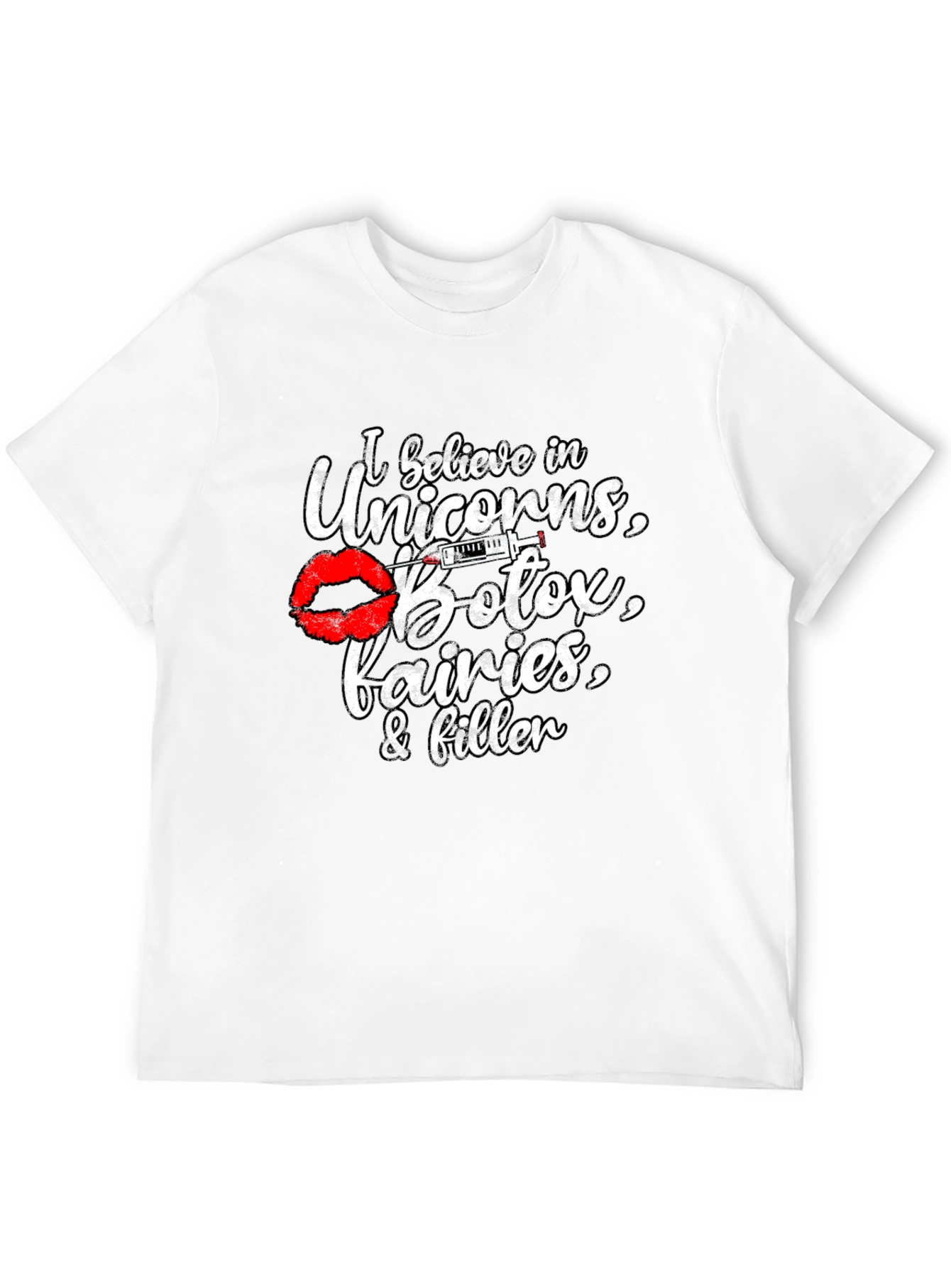 Black Unicorns, Botox, & Fairies Graphic Tee view 12