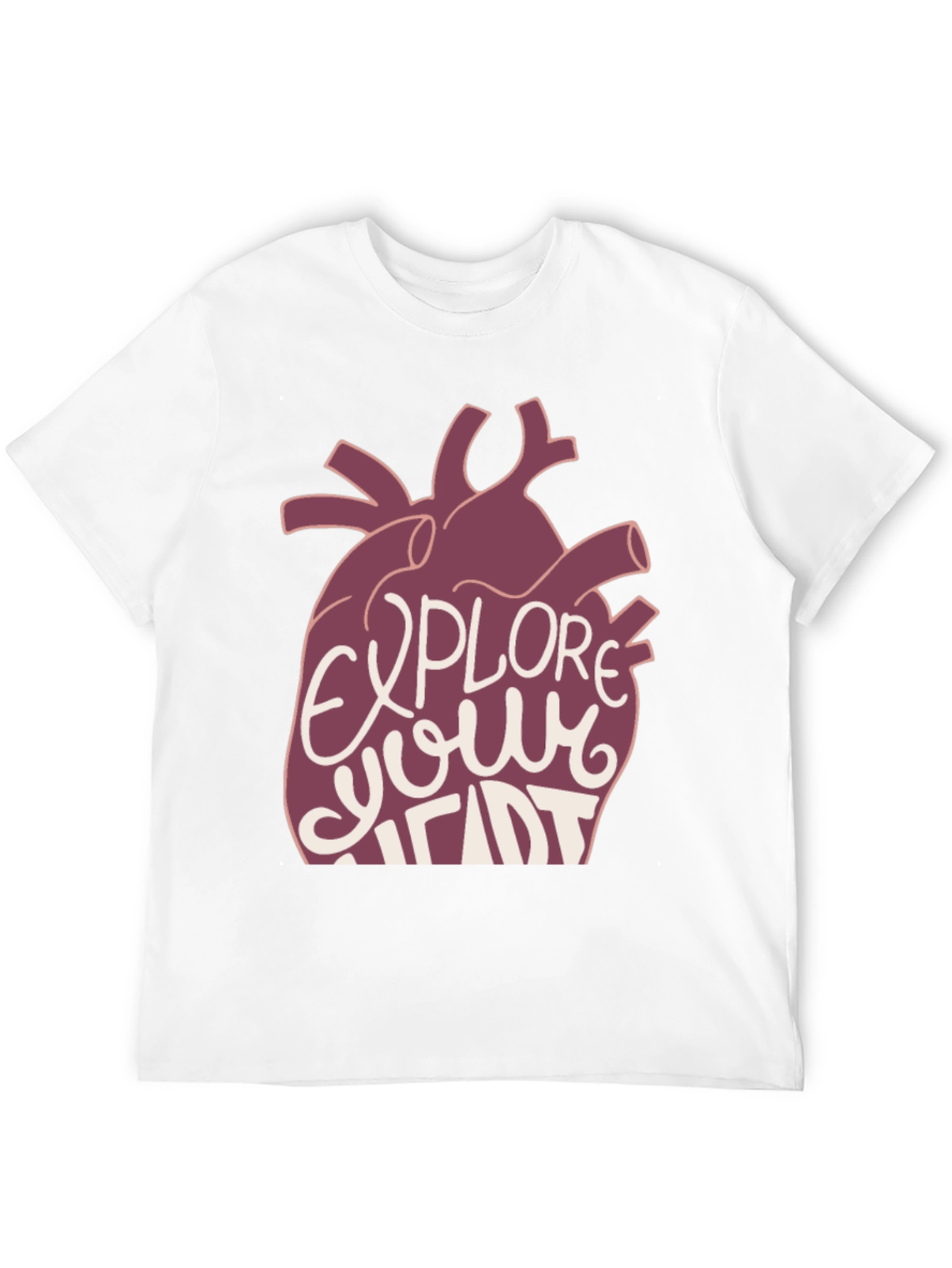 Black Explore Your Heart Graphic Tee - Black view 12