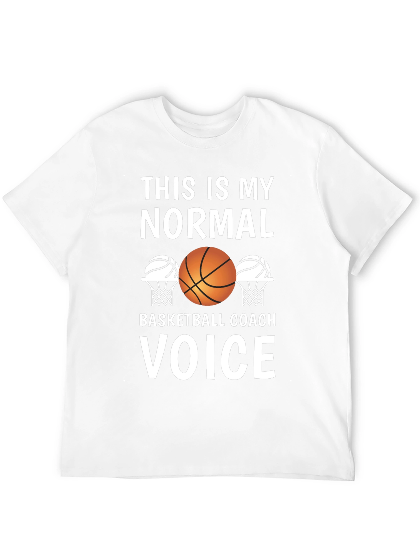 Black Basketball Coach Voice T-Shirt view 12