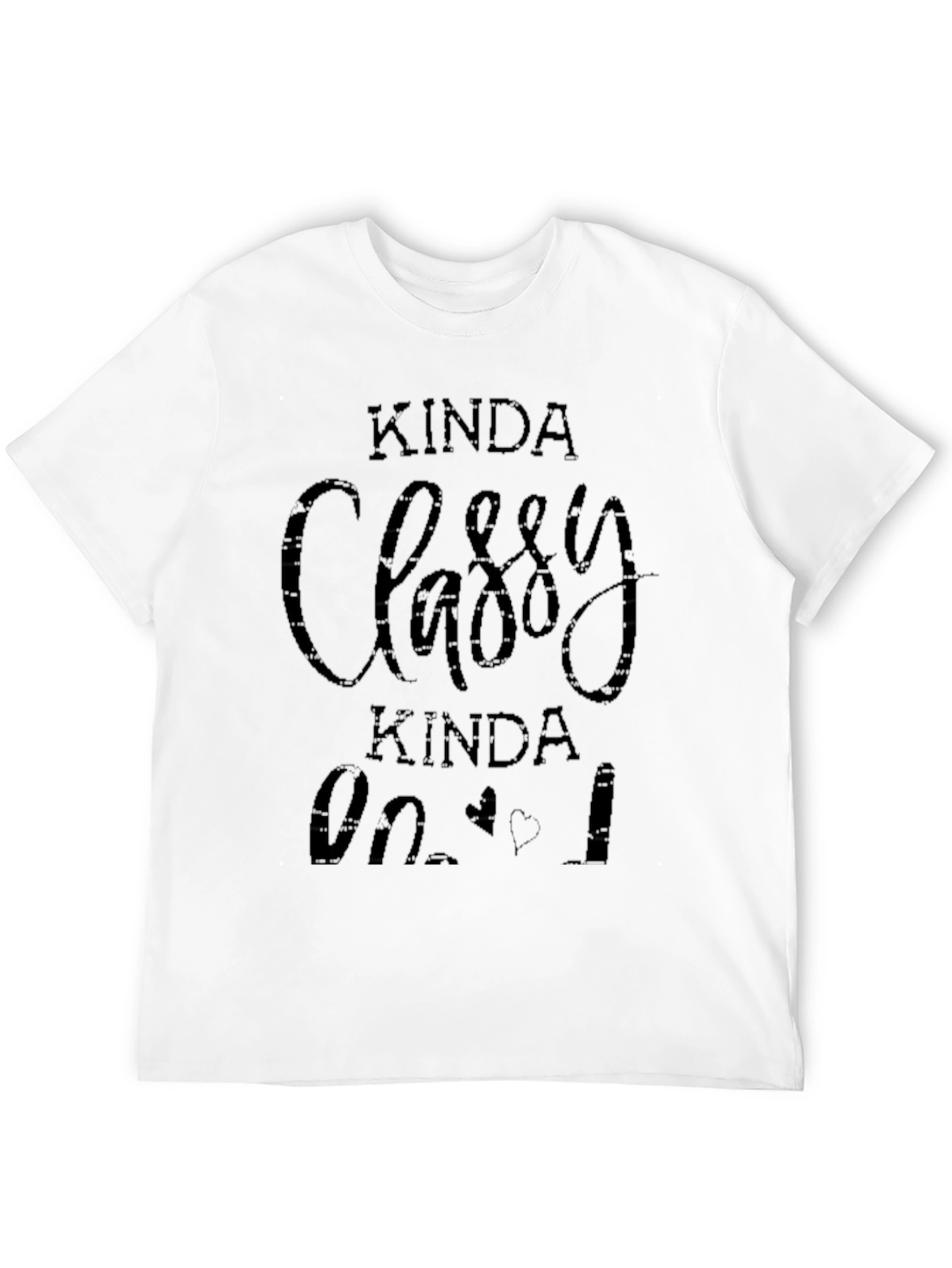 Black Kinda Classy Kinda Hood Black T-Shirt view 12