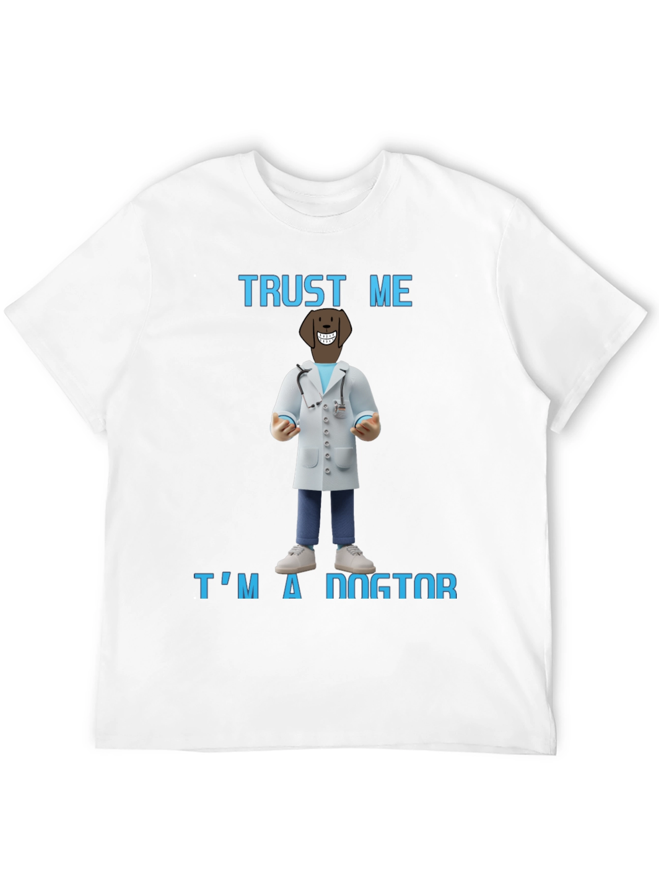 Black Trust Me I'm A Dogtor T-Shirt view 12