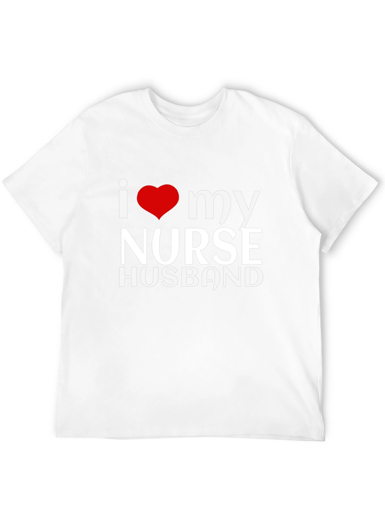 Black I Love My Nurse Husband Black Graphic Tee view 12