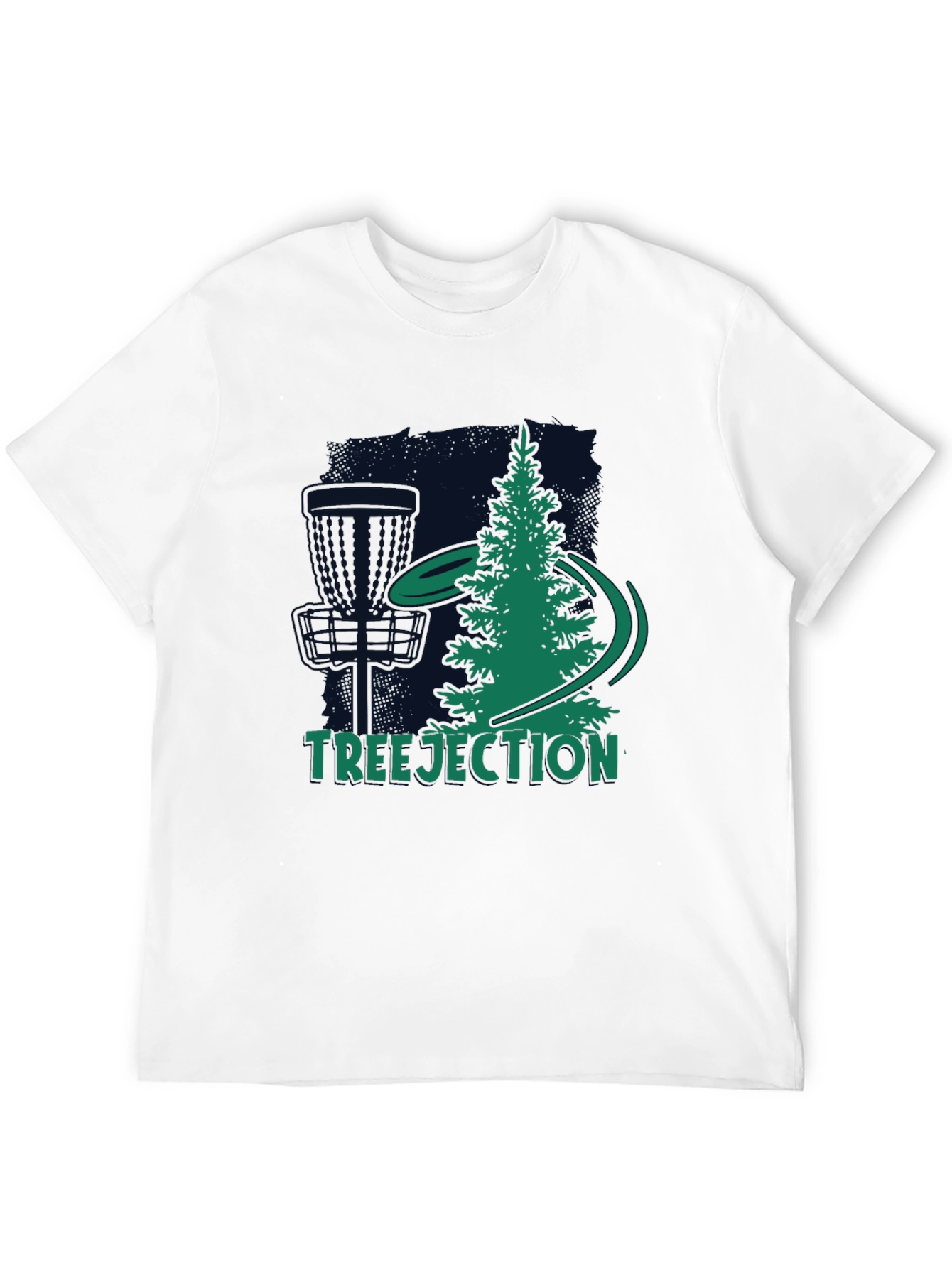 Black Treejection Disc Golf T-Shirt view 12