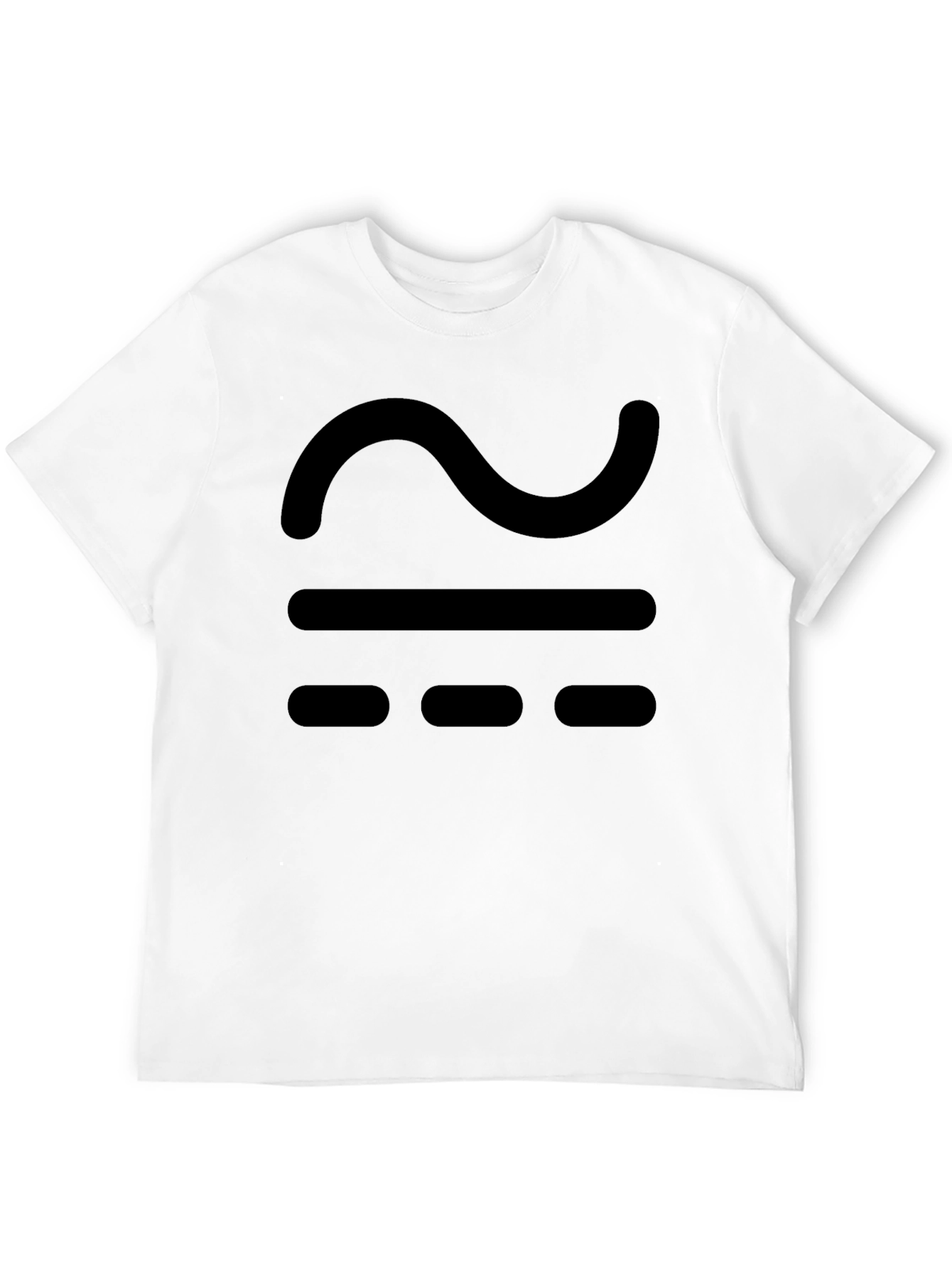 Black Black T-Shirt with Approximate Symbol view 12