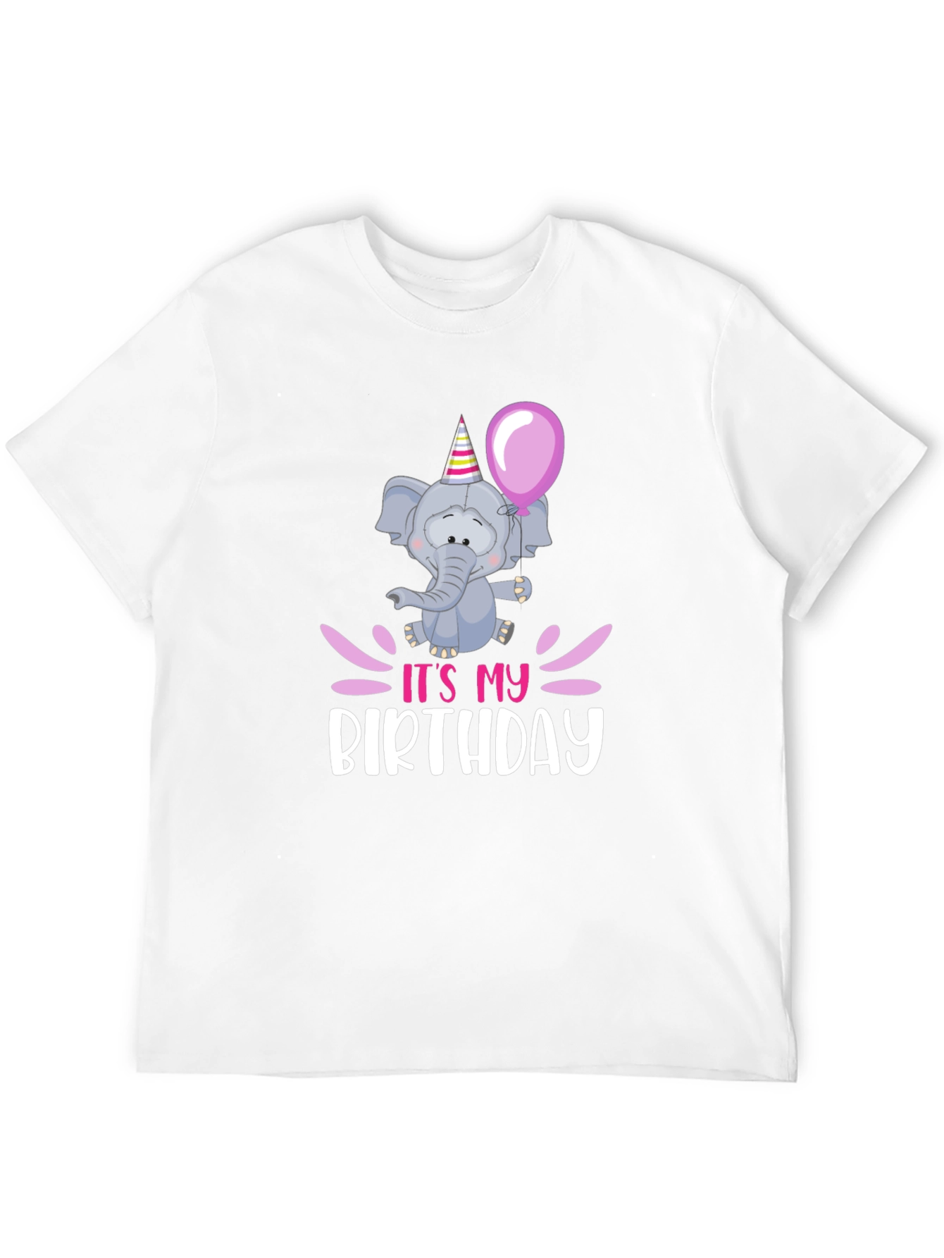 Black Birthday Elephant T-Shirt view 12