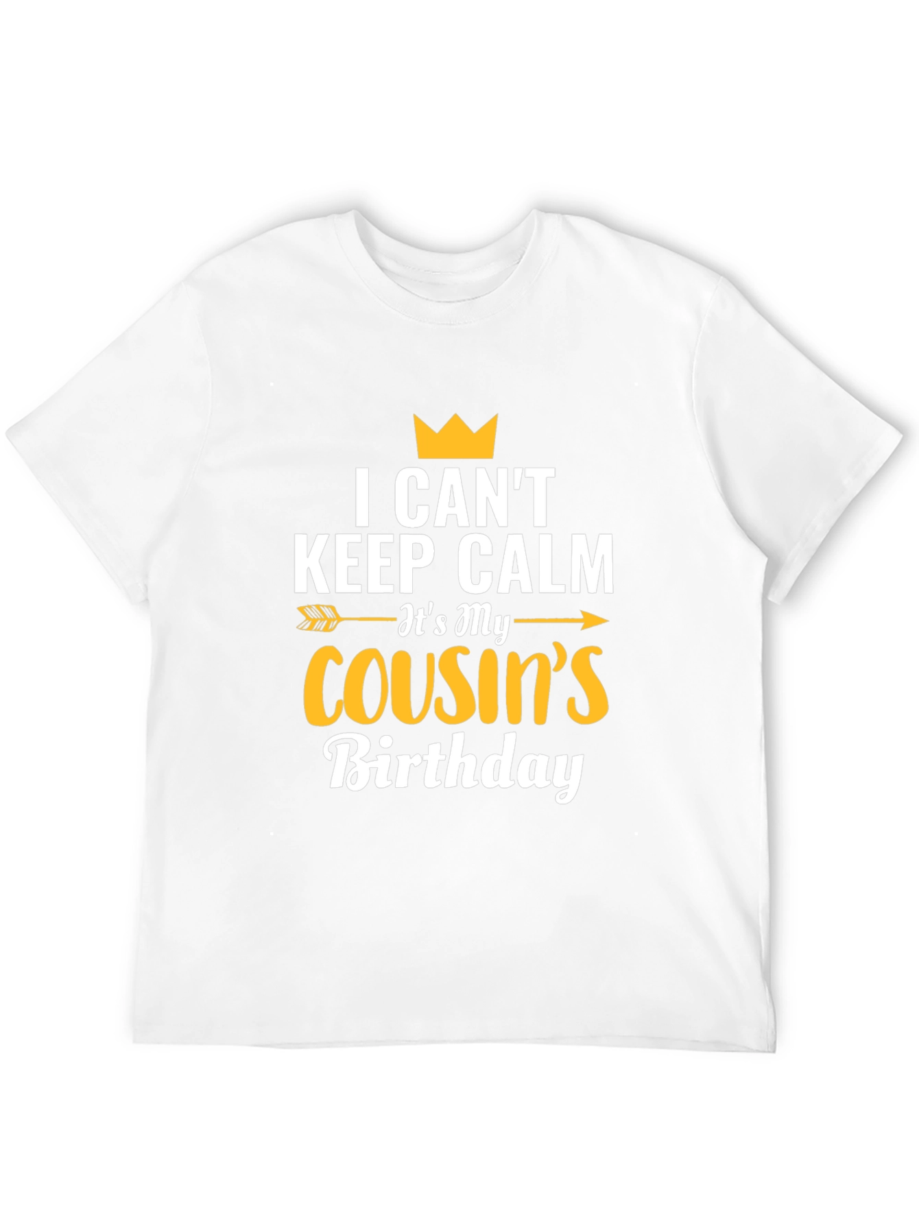 Black Cousin Birthday T-Shirt - I Can't Keep Calm view 12
