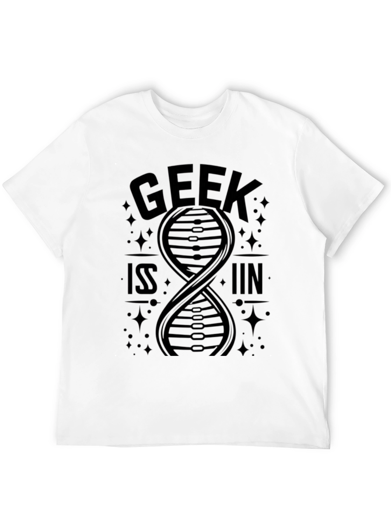 Black Geek DNA T-Shirt - Science Nerd Apparel view 12