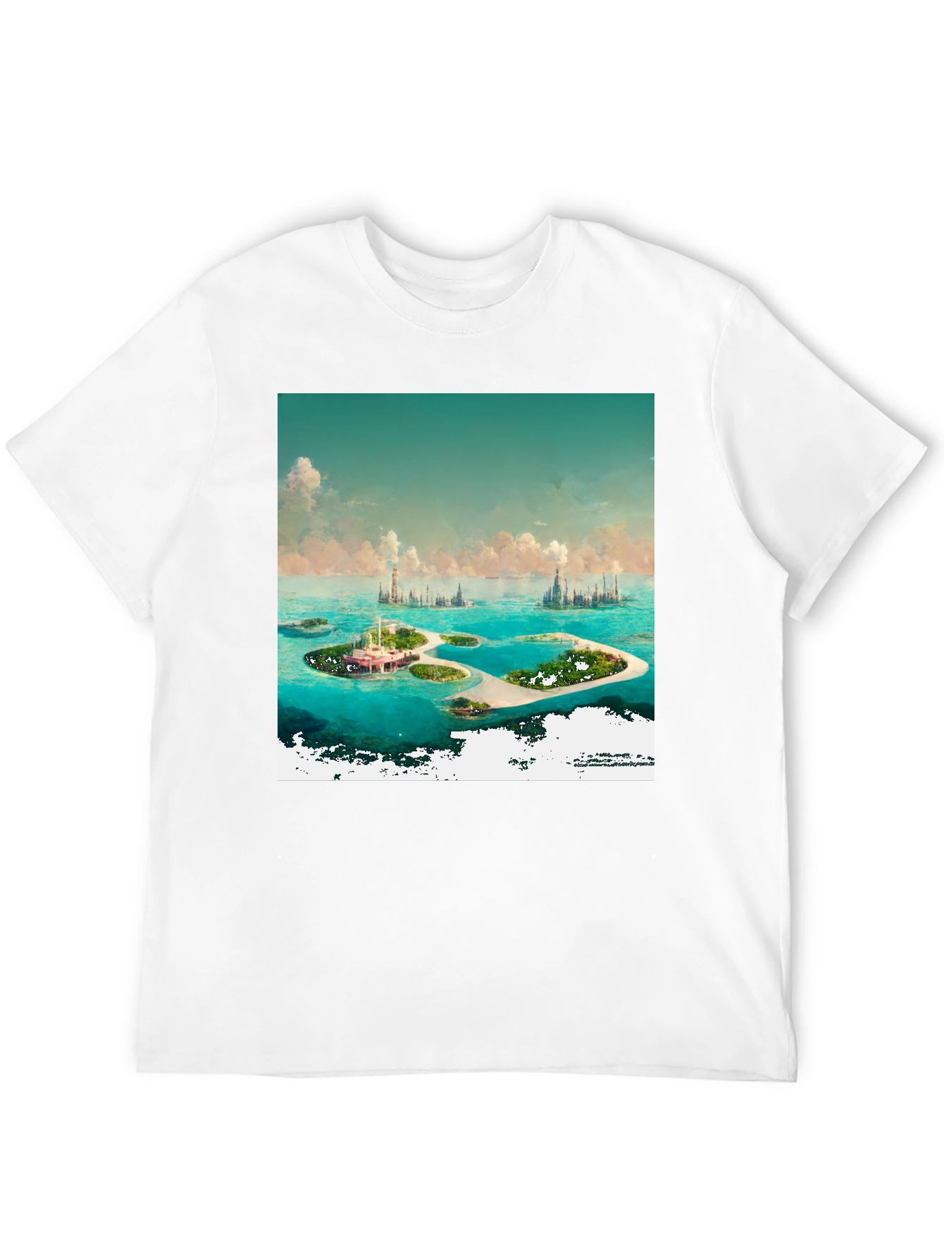 Black Island Paradise Graphic Tee - Coastal Dream view 12