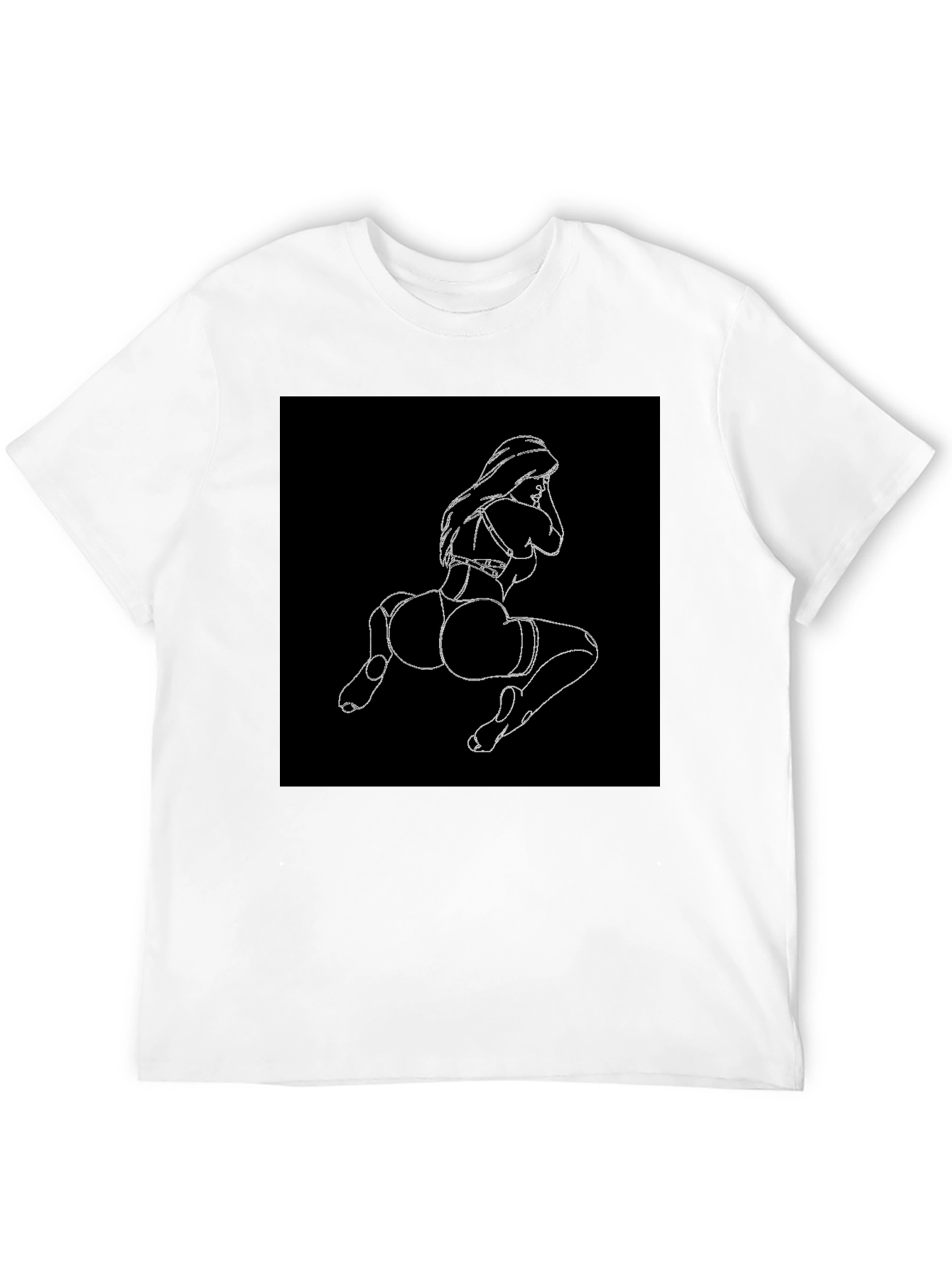 Black Black T-Shirt with Graphic Print view 12