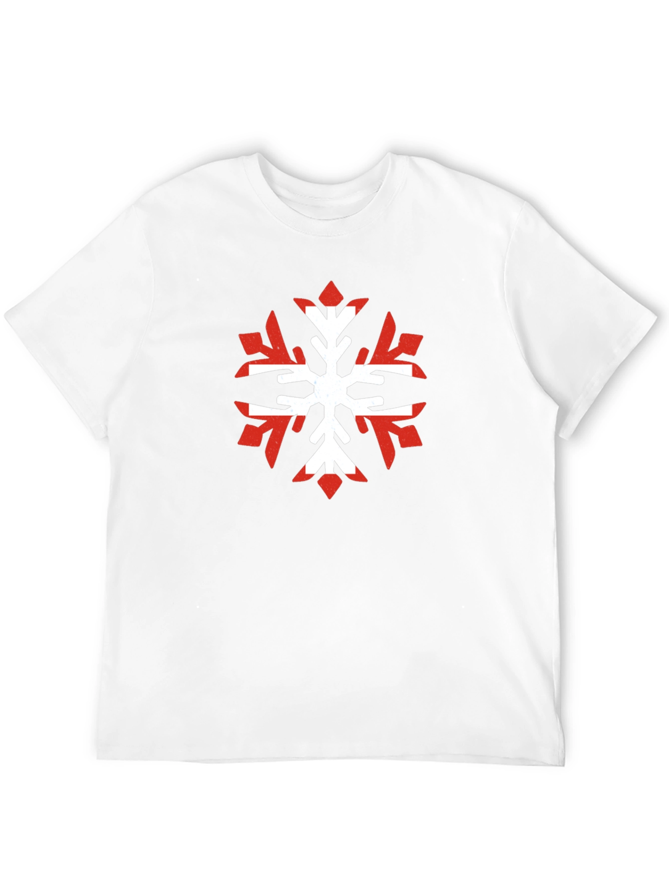 Black Nordic Snowflake Graphic Tee - Cool Winter Shirt view 12