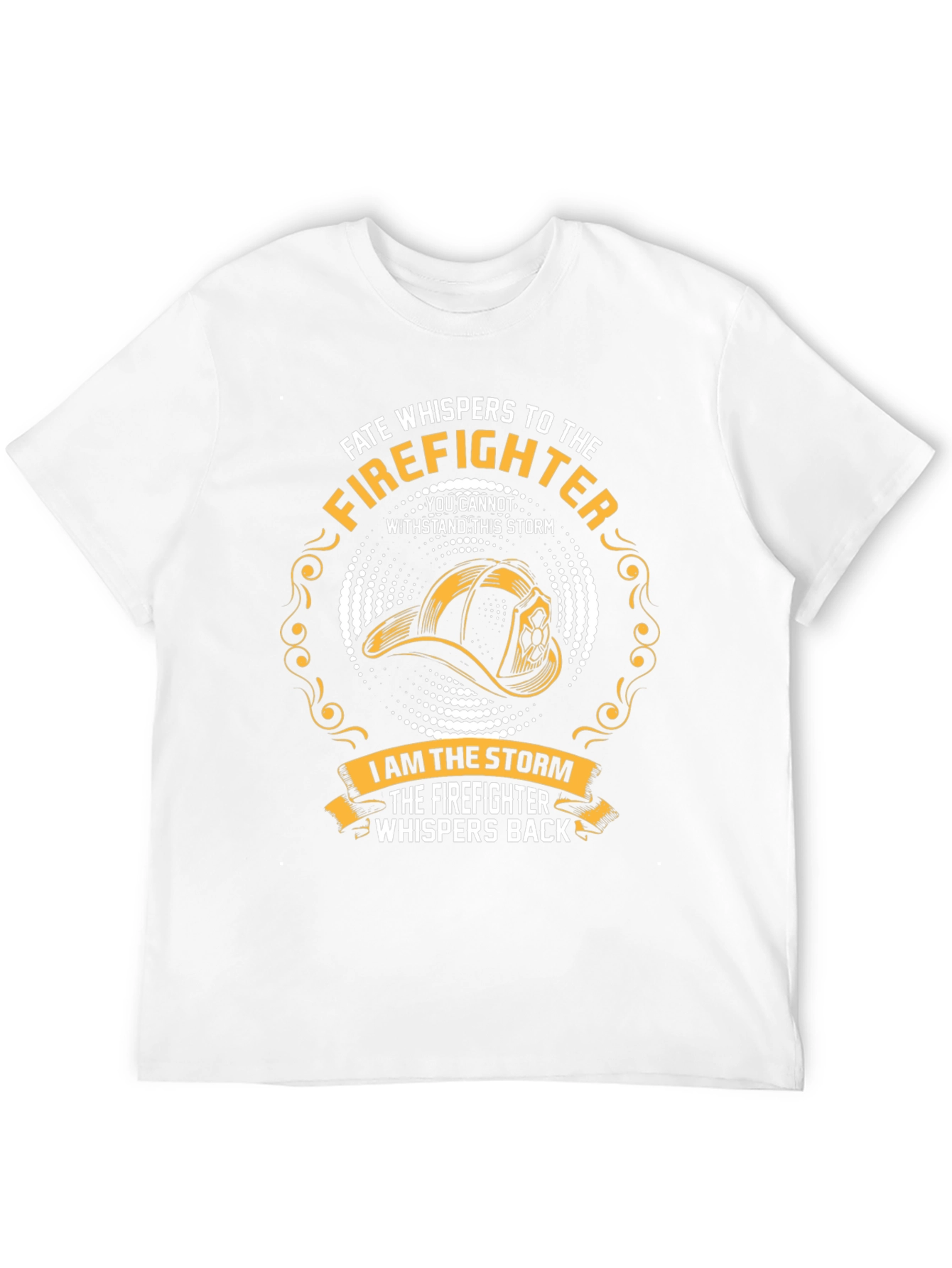 Black Firefighter Storm T-Shirt - Courage and Resilience view 12