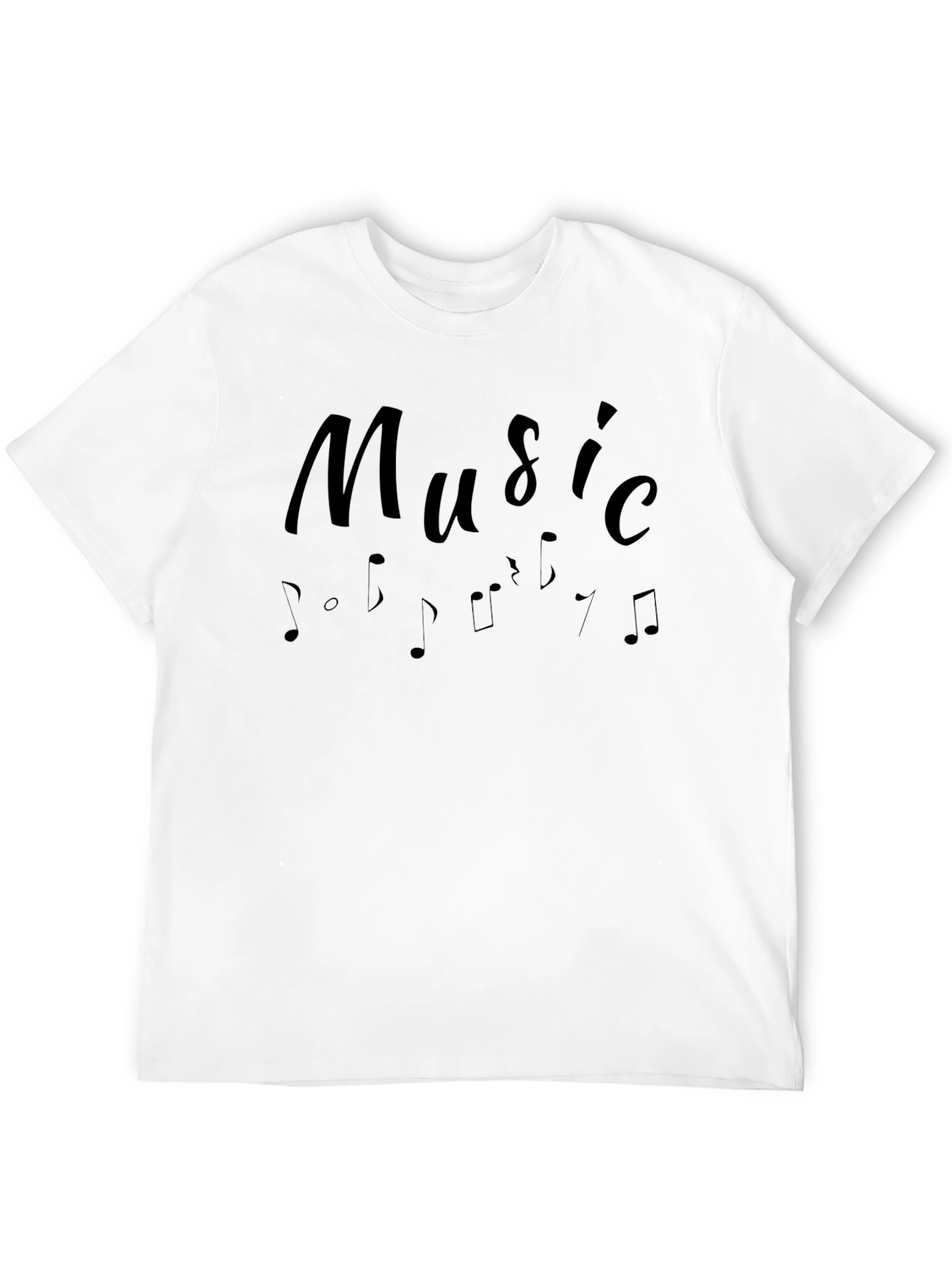 Black Black Music Note Graphic Tee view 12