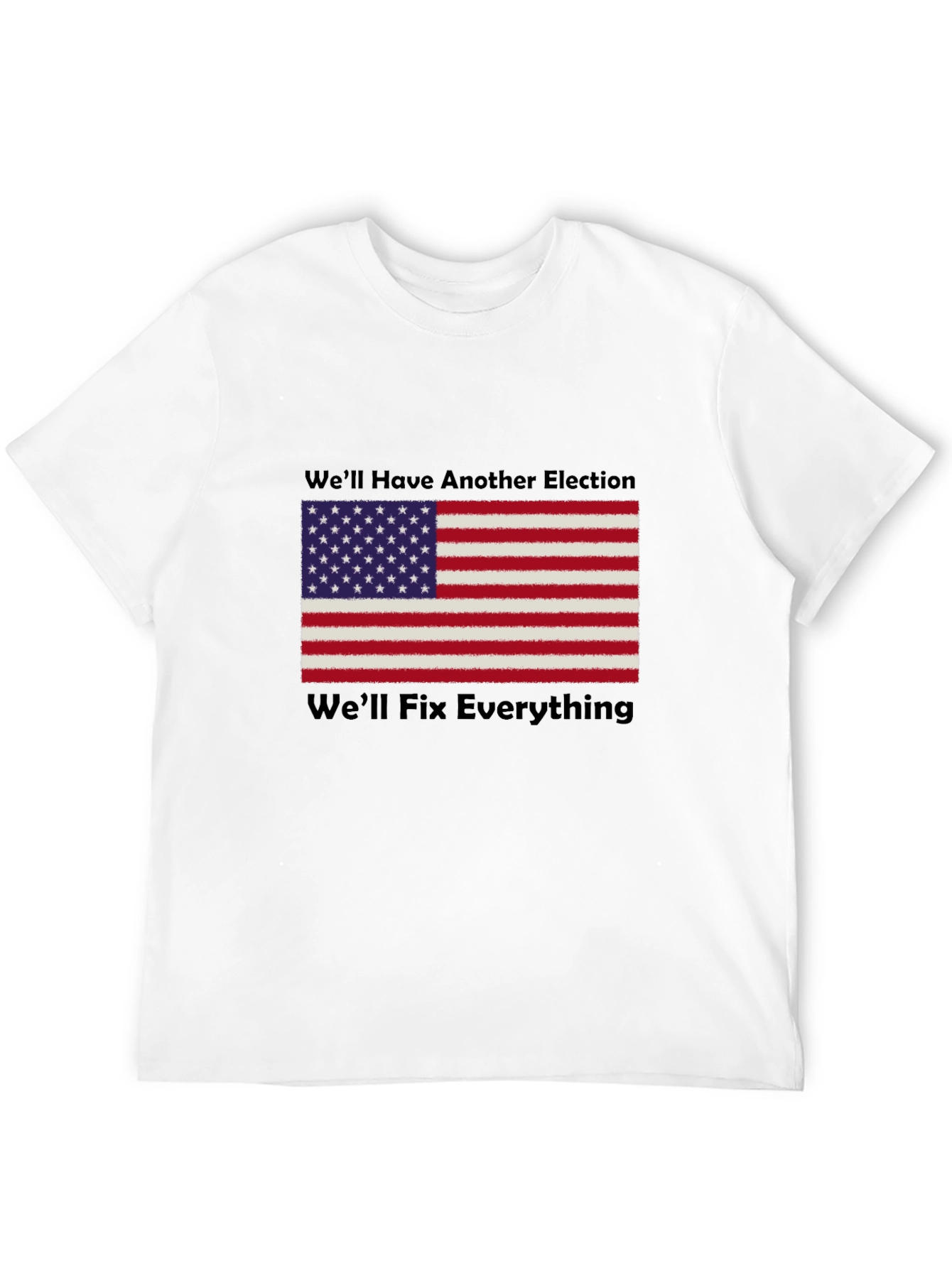 Black Patriotic Election Fix T-Shirt view 12