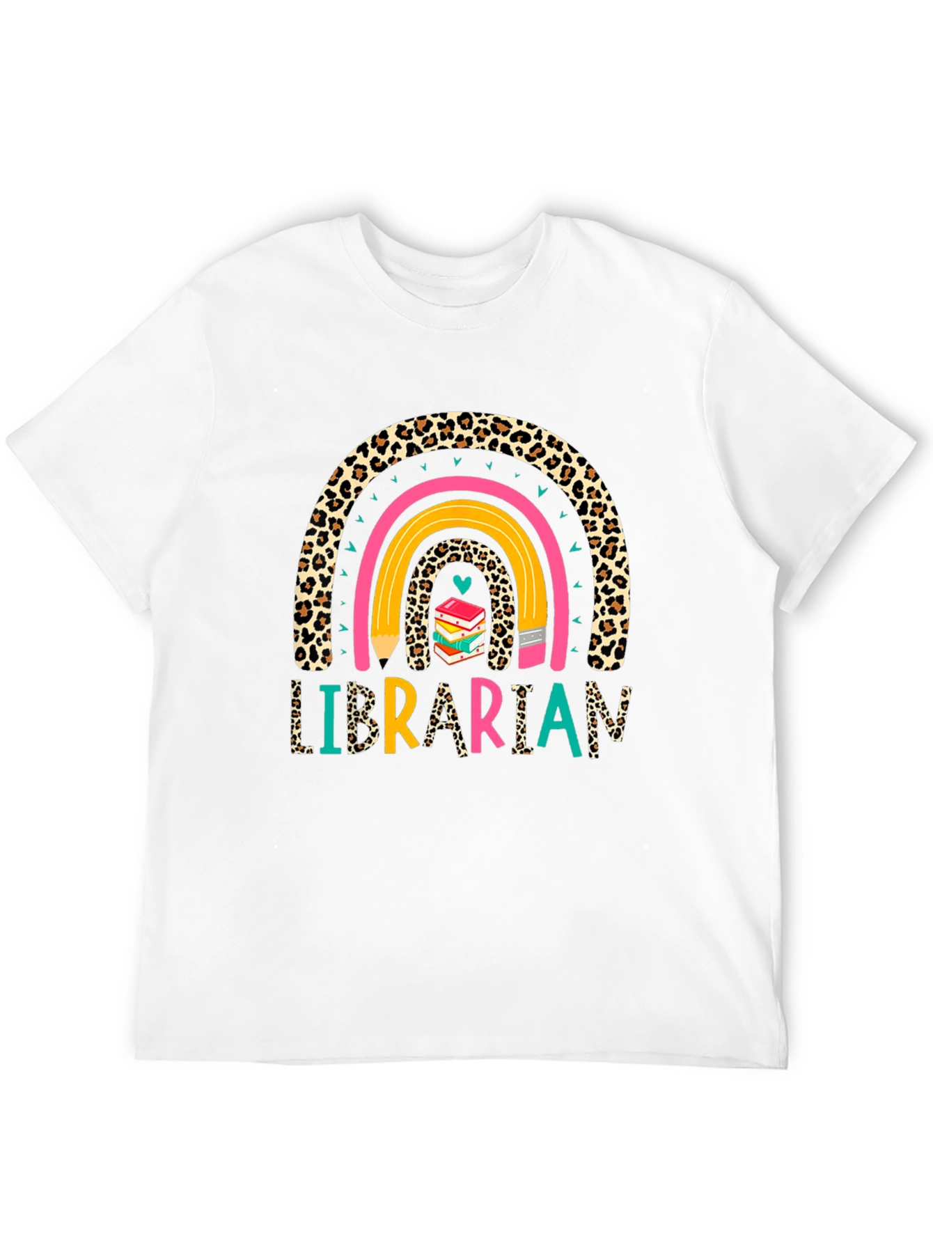Black Librarian Rainbow T-Shirt view 12