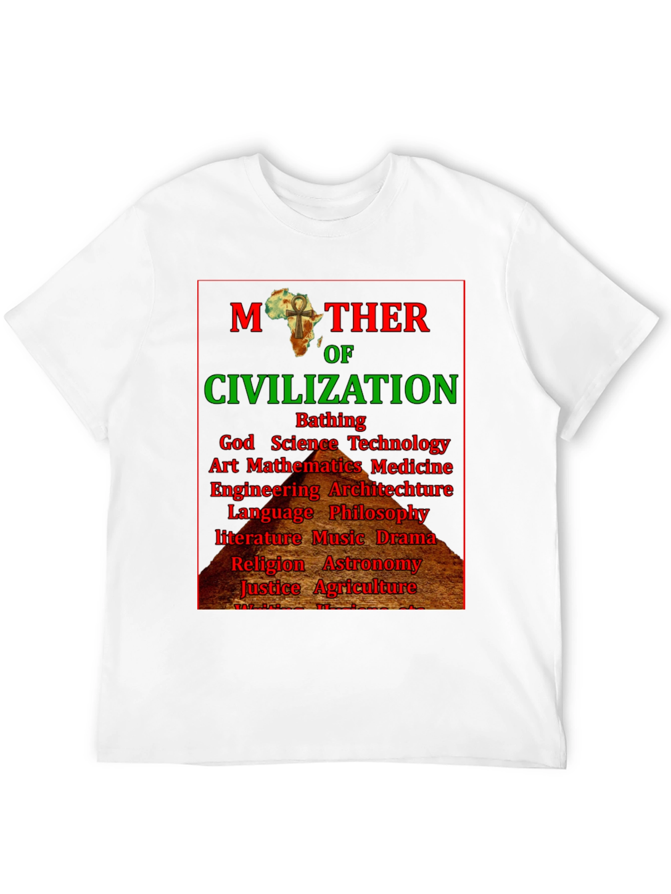 Black Mother of Civilization Graphic T-Shirt view 12