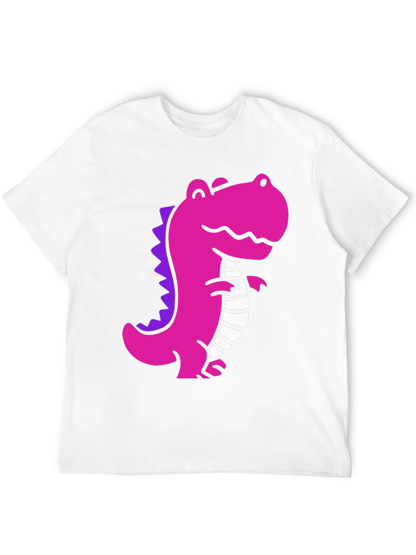 Black Pink Dino Graphic Tee - Casual Black T-Shirt view 12