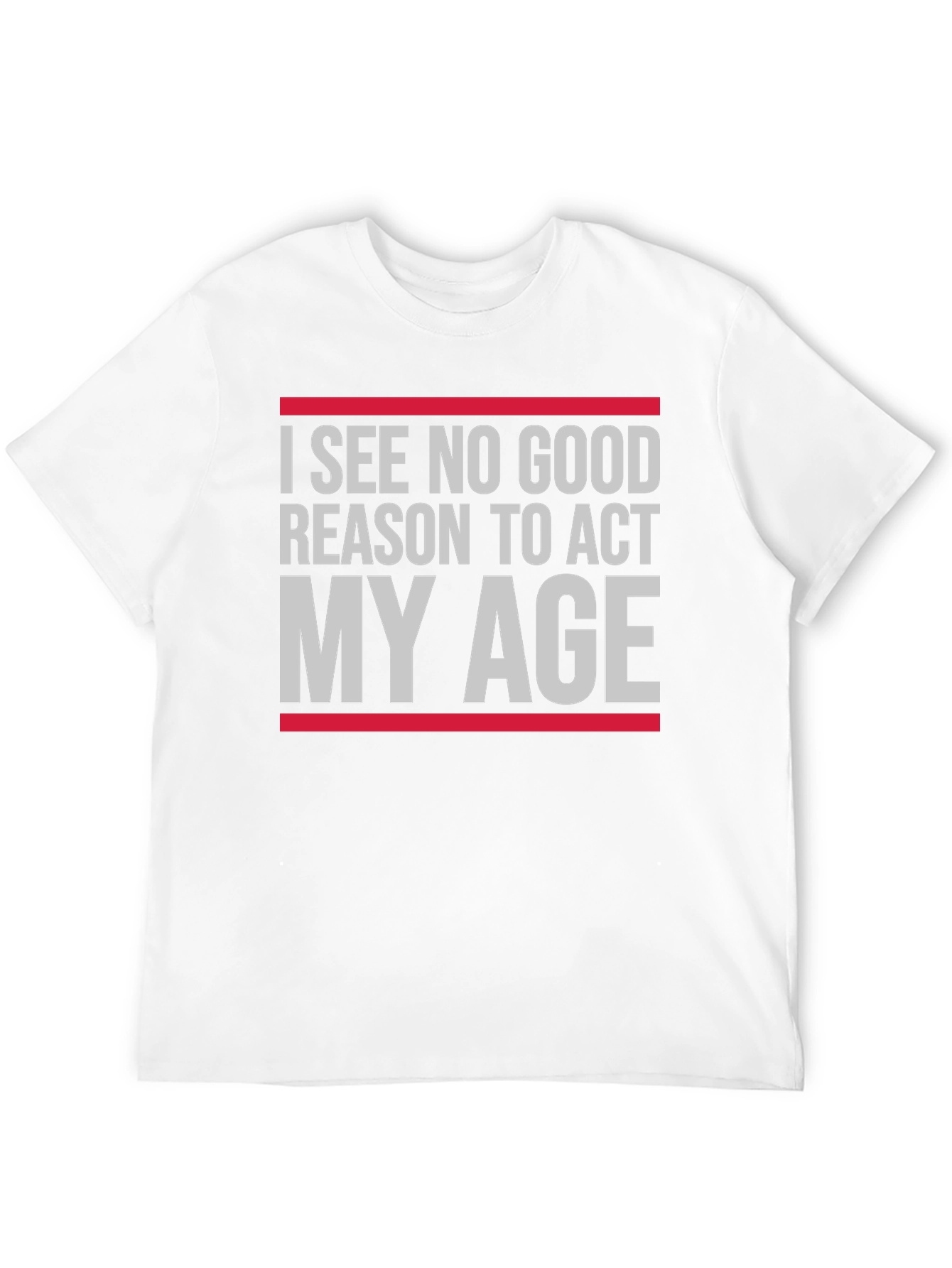 Black Funny "Act My Age" Graphic T-Shirt view 12
