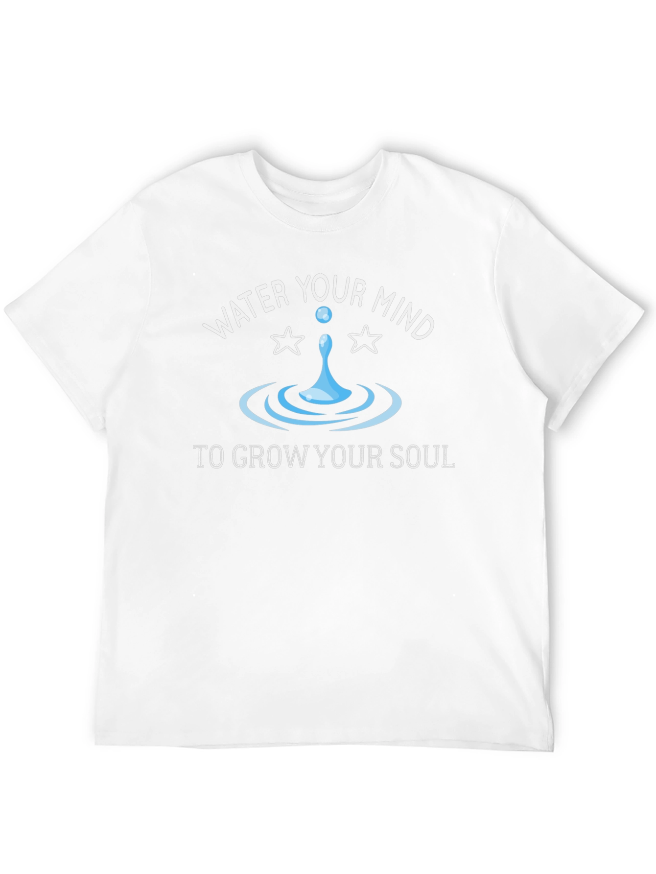 Black Water Your Mind Graphic Tee - Unisex Black T-Shirt view 12
