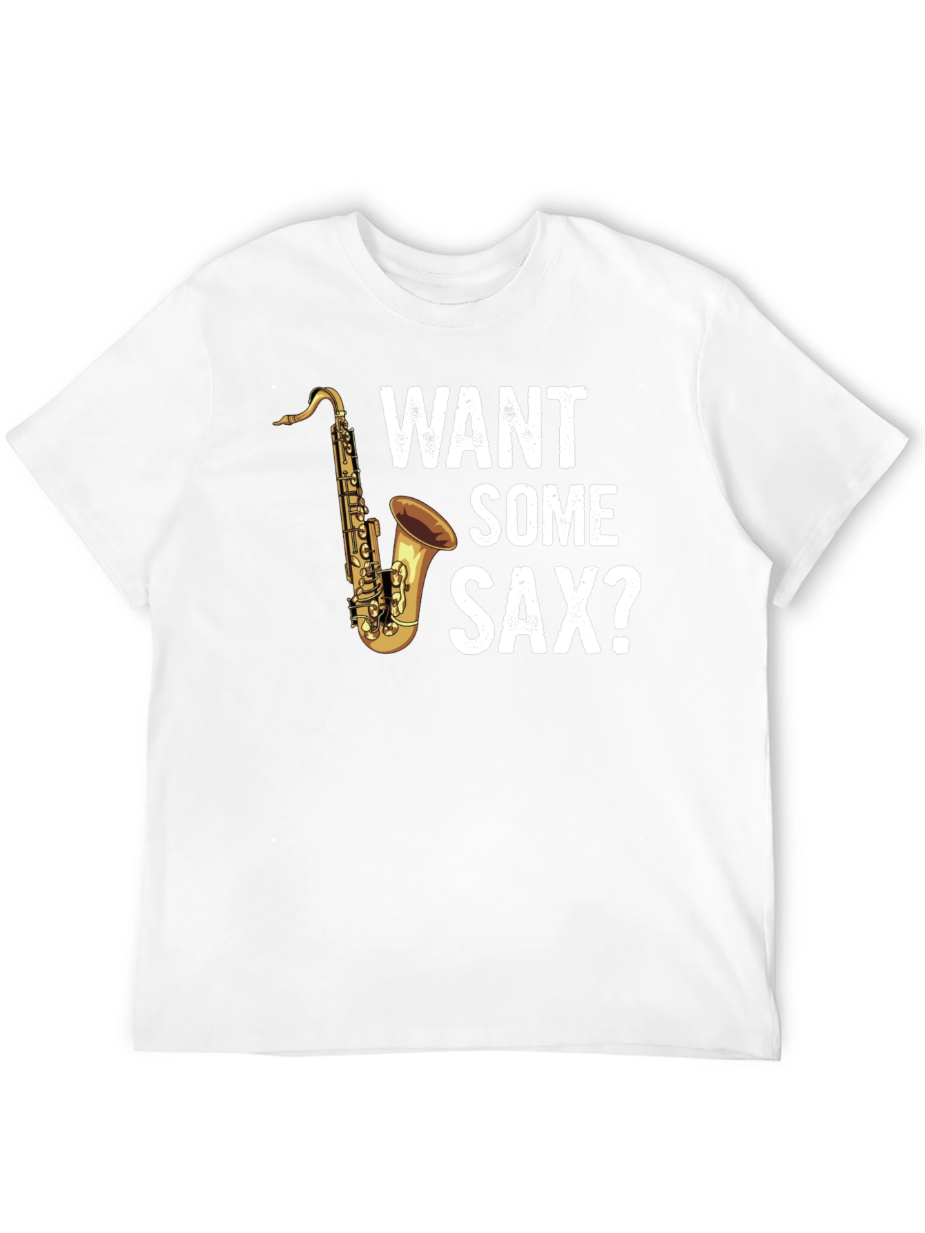 Black Want Some Sax? T-Shirt view 12