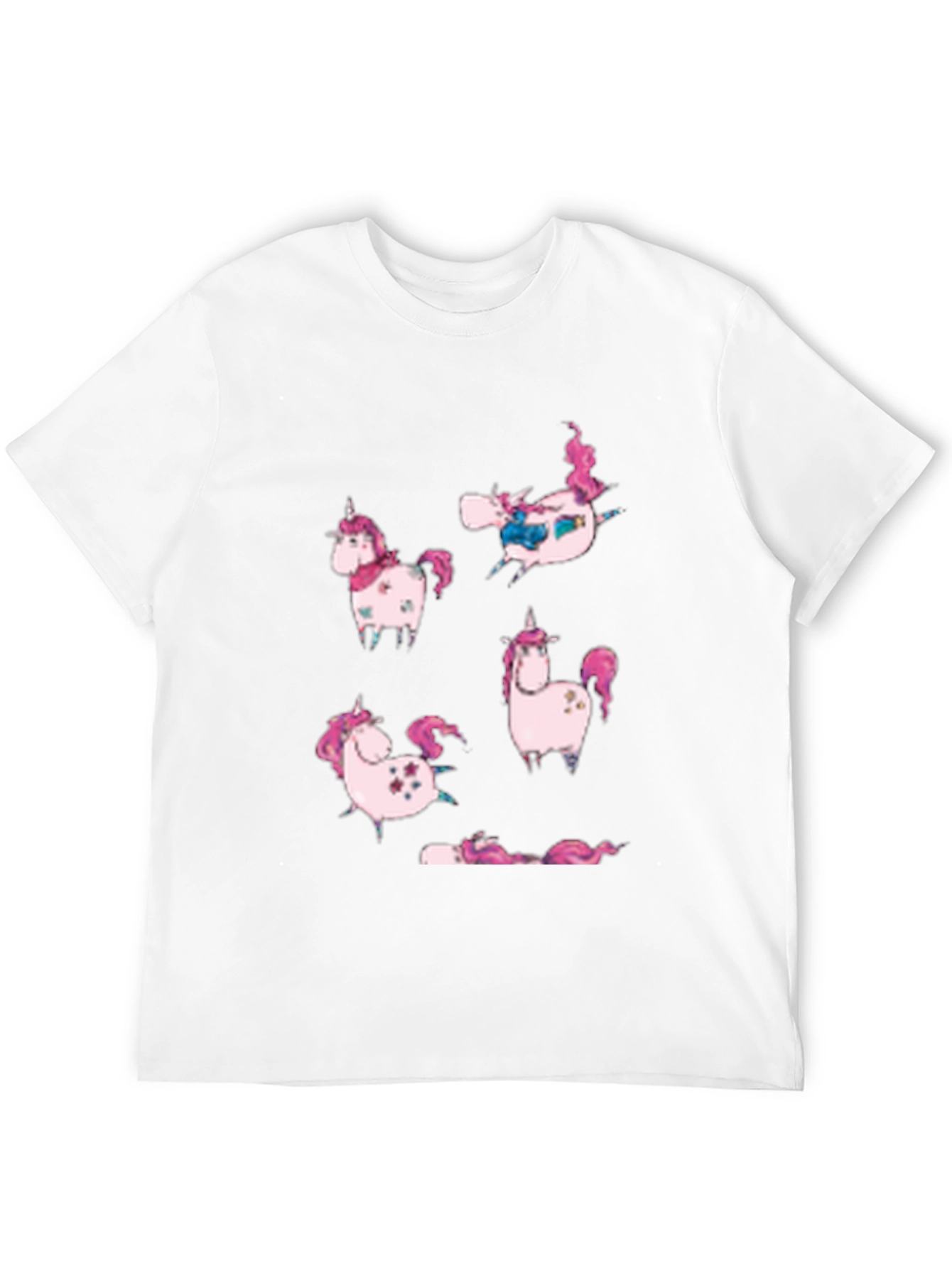 Black Unicorn Graphic Tee - Black Cotton Blend view 12