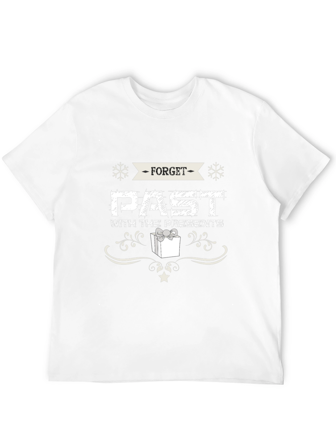 Black Forget Past With Presents Black Holiday T-Shirt view 12