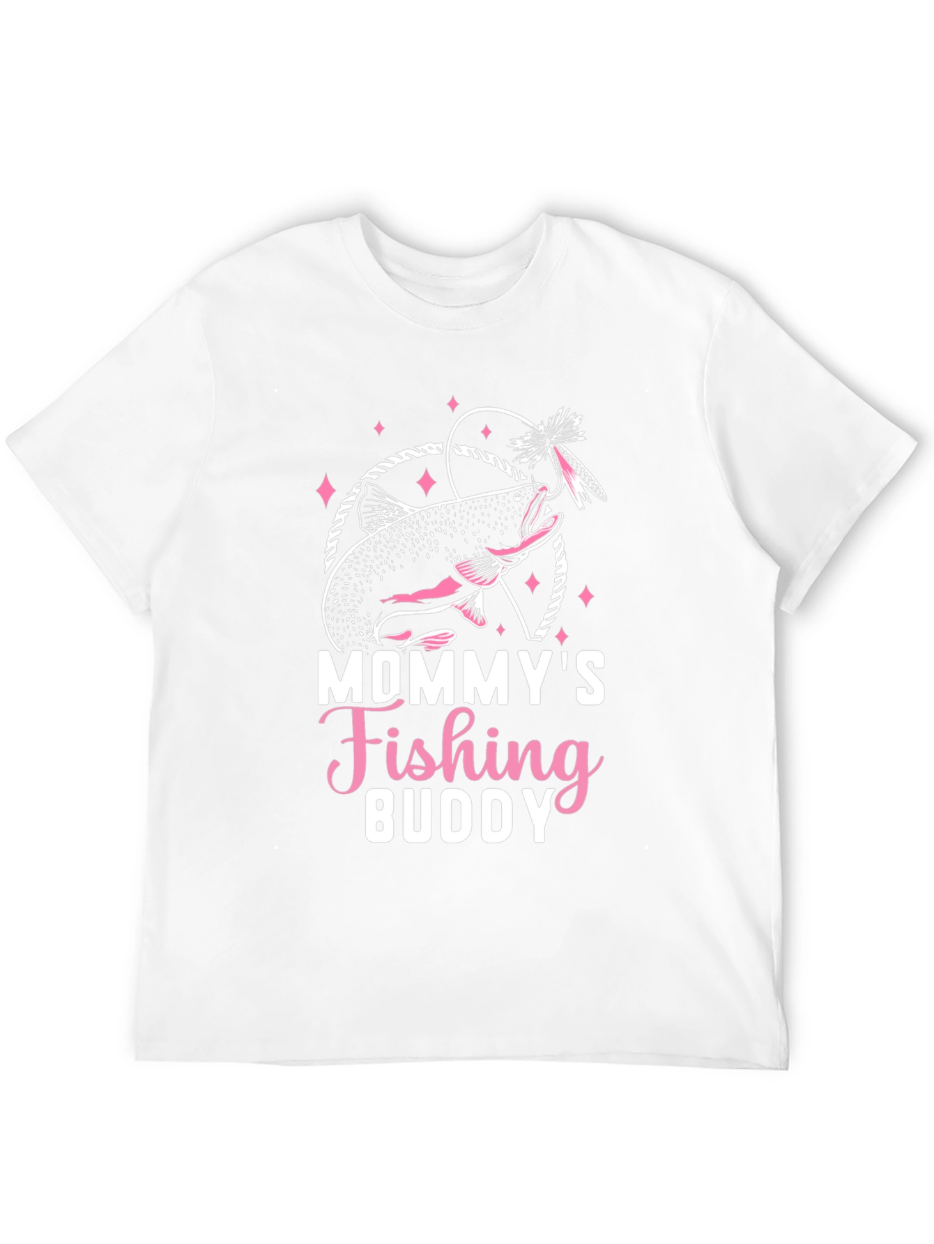 Black Mommy's Fishing Buddy Graphic Tee - Black view 12
