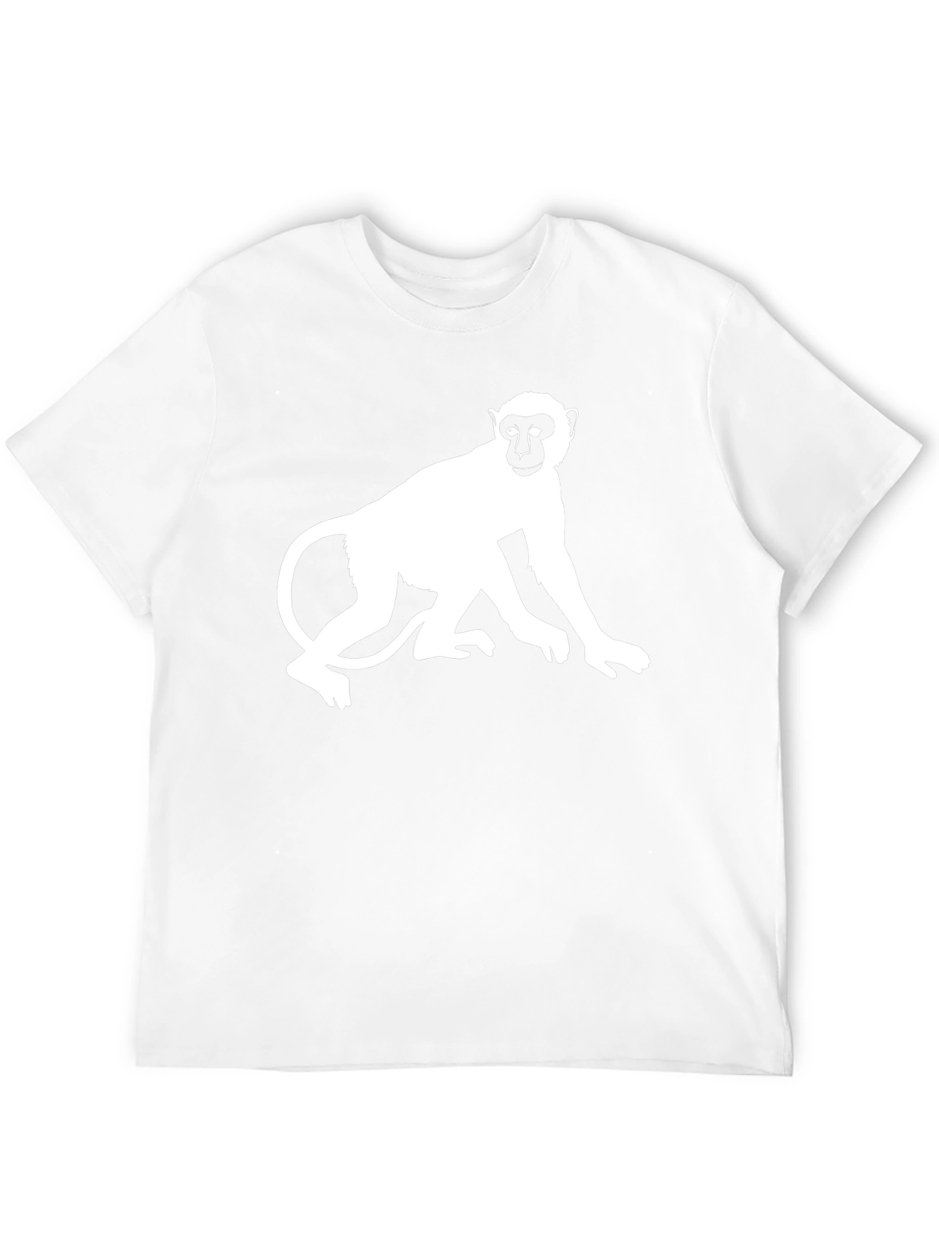 Black Monkey Graphic Black T-Shirt - Classic Crew Neck Tee view 12